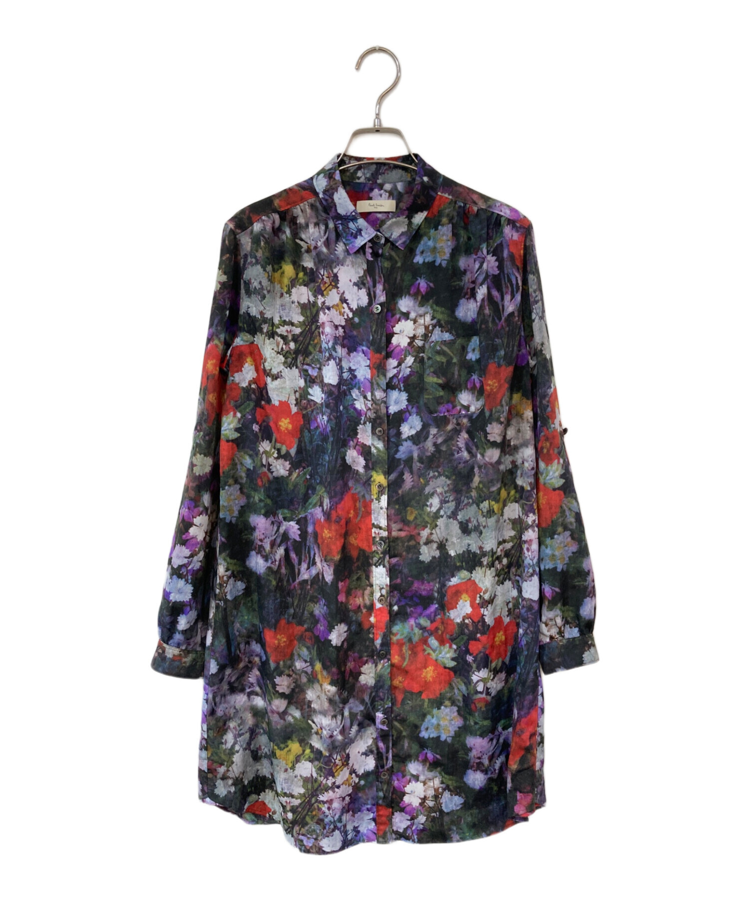 PS paul smith 花柄ワンピース 40 中古・古着通販】PAUL SMITH (ポールスミス) 花柄シャツワンピース