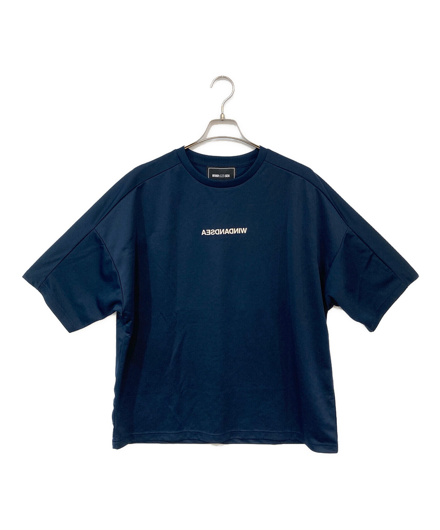 中古・古着通販】WIND AND SEA (ウィンダンシー) ロゴTシャツ ネイビー 