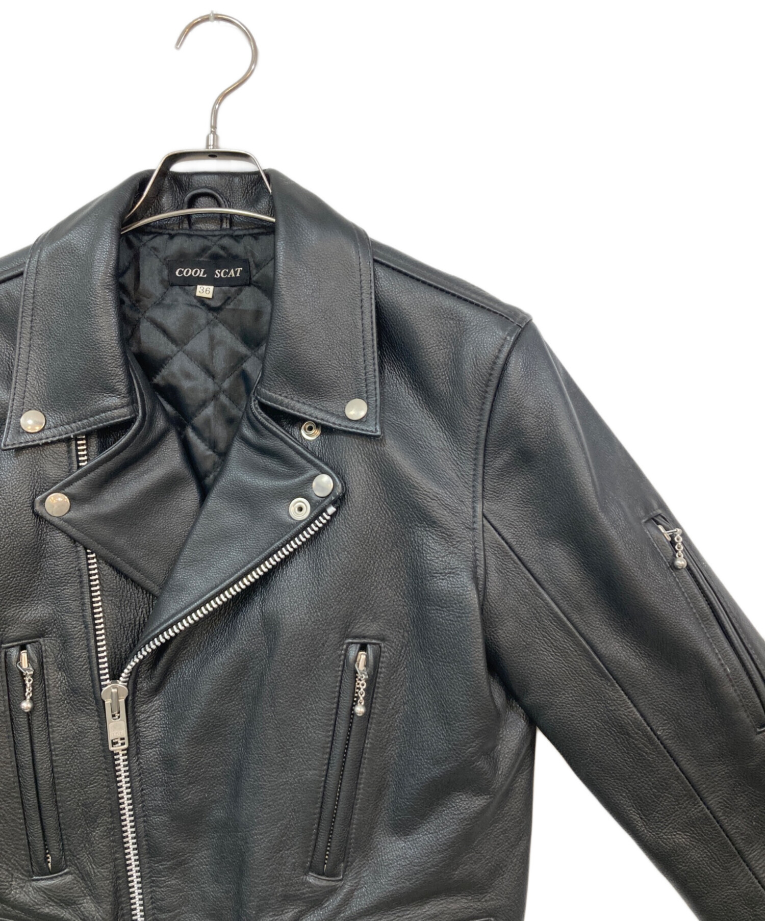 美品　cool scatライダースジャケット 中古・古着通販】COOL SCAT (クールスキャット) ダブルライダース