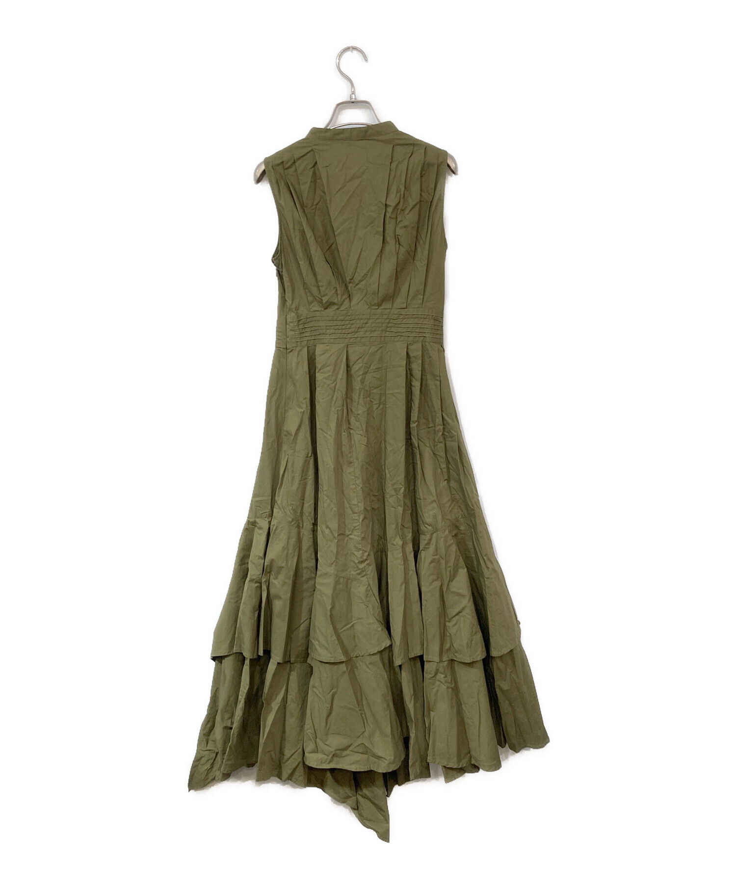 L'Or ロル Volume Shirt Dress カーキ