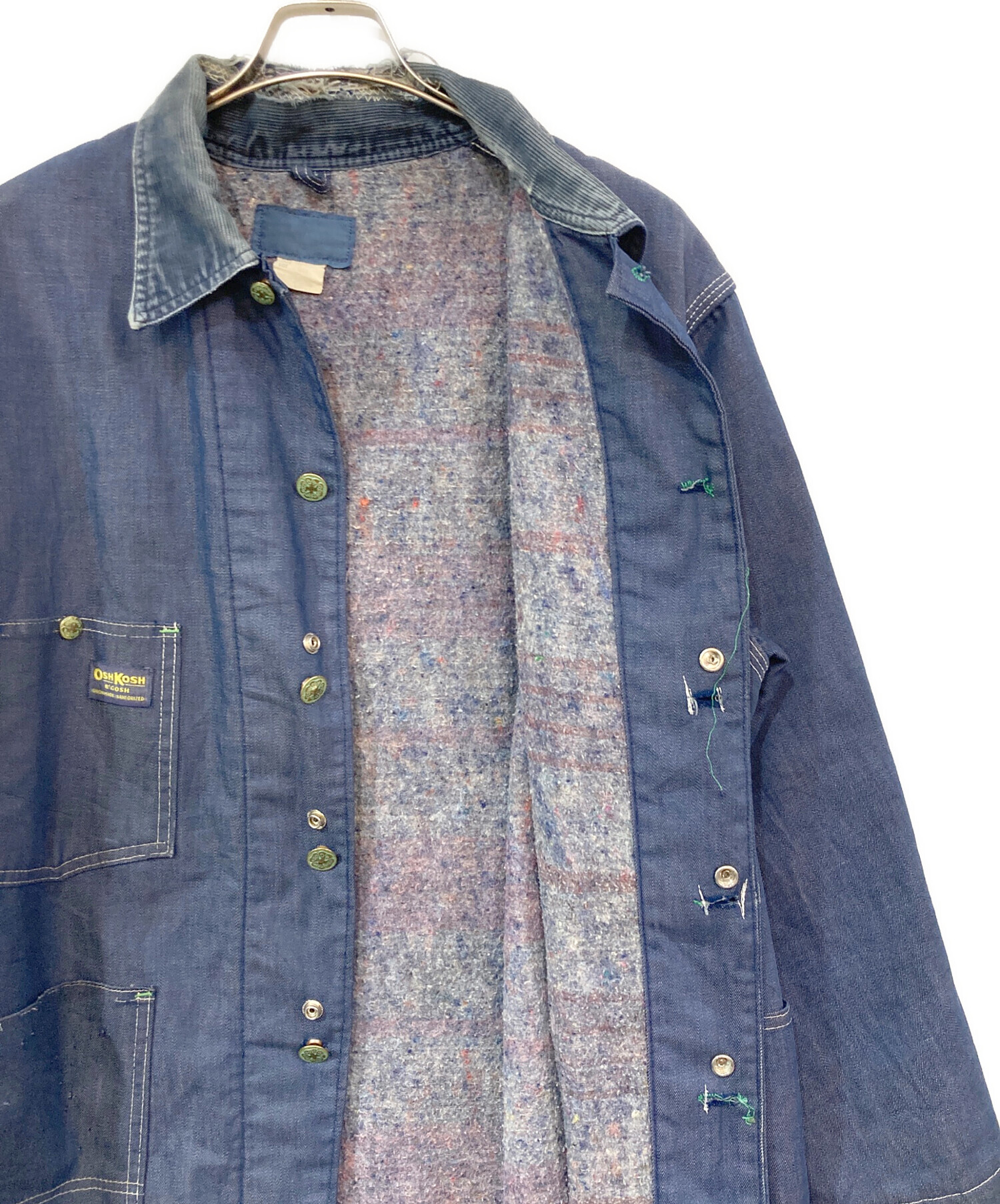 中古・古着通販】OSH KOSH (オシュコシュ) デニムカバーオール ブルー