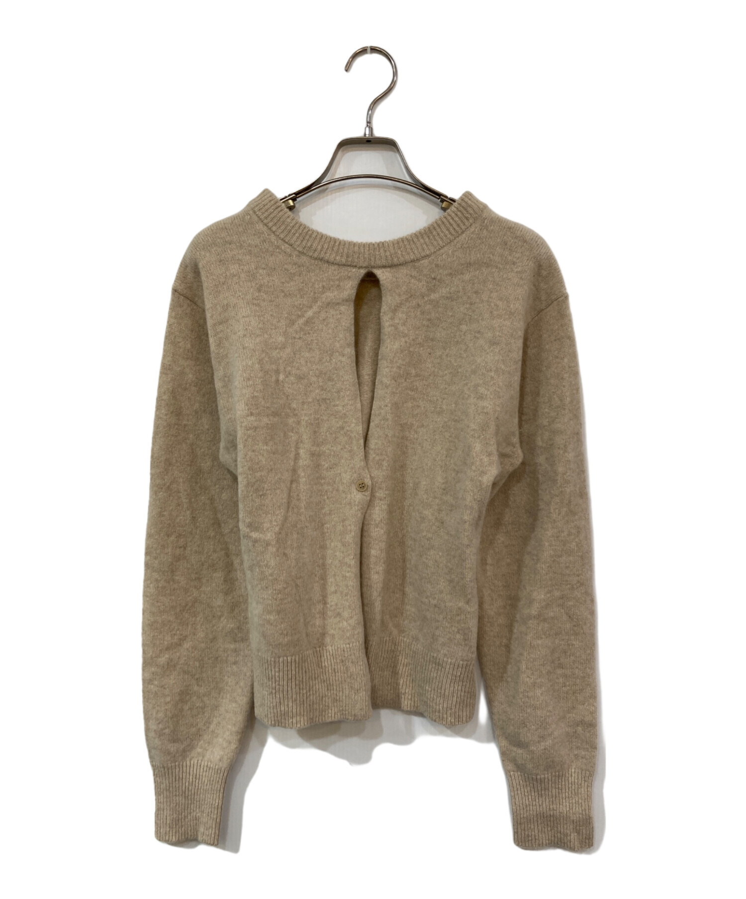 【瀬戸大橋店】 中古 CLANE | クラネ ニット W FACE CENTER SLIT KNIT TOPS 17106-2232 ベージュ サイズ：1 【110】 瀬戸大橋店】 中古 CLANE | クラネ ニット W FACE CENTER SLIT KNIT