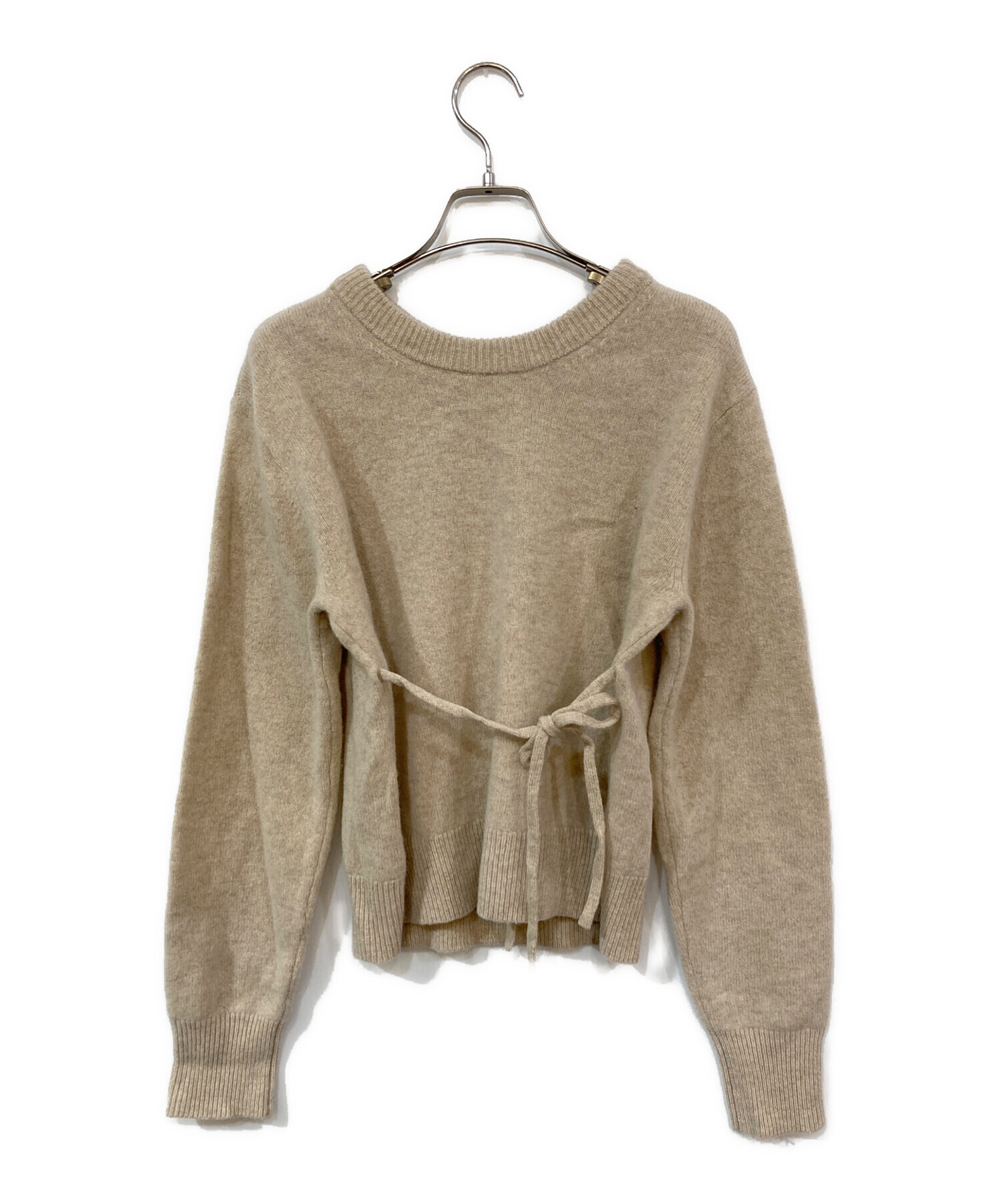 【瀬戸大橋店】 中古 CLANE | クラネ ニット W FACE CENTER SLIT KNIT TOPS 17106-2232 ベージュ サイズ：1 【110】 中古・古着通販】CLANE (クラネ) W FACE CENTER SLIT KNIT TOPS/W