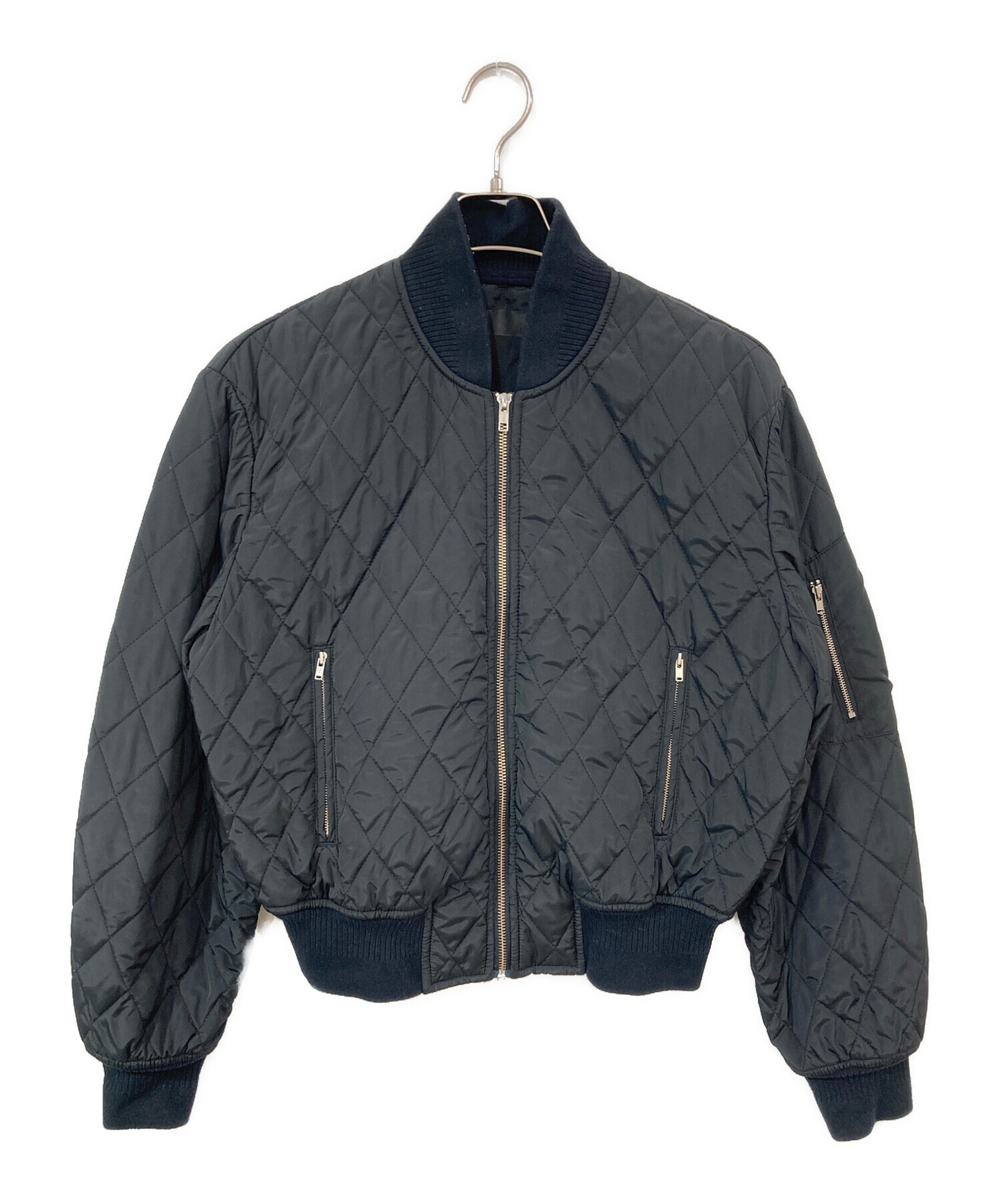 Random Identities ブラックナイロンジャケット Sサイズ 中古・古着