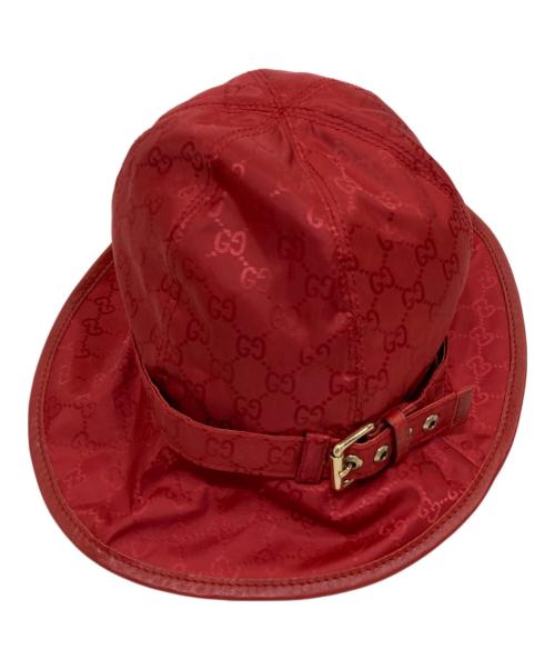 中古・古着通販】GUCCI (グッチ) GG柄 バケットハット レッド