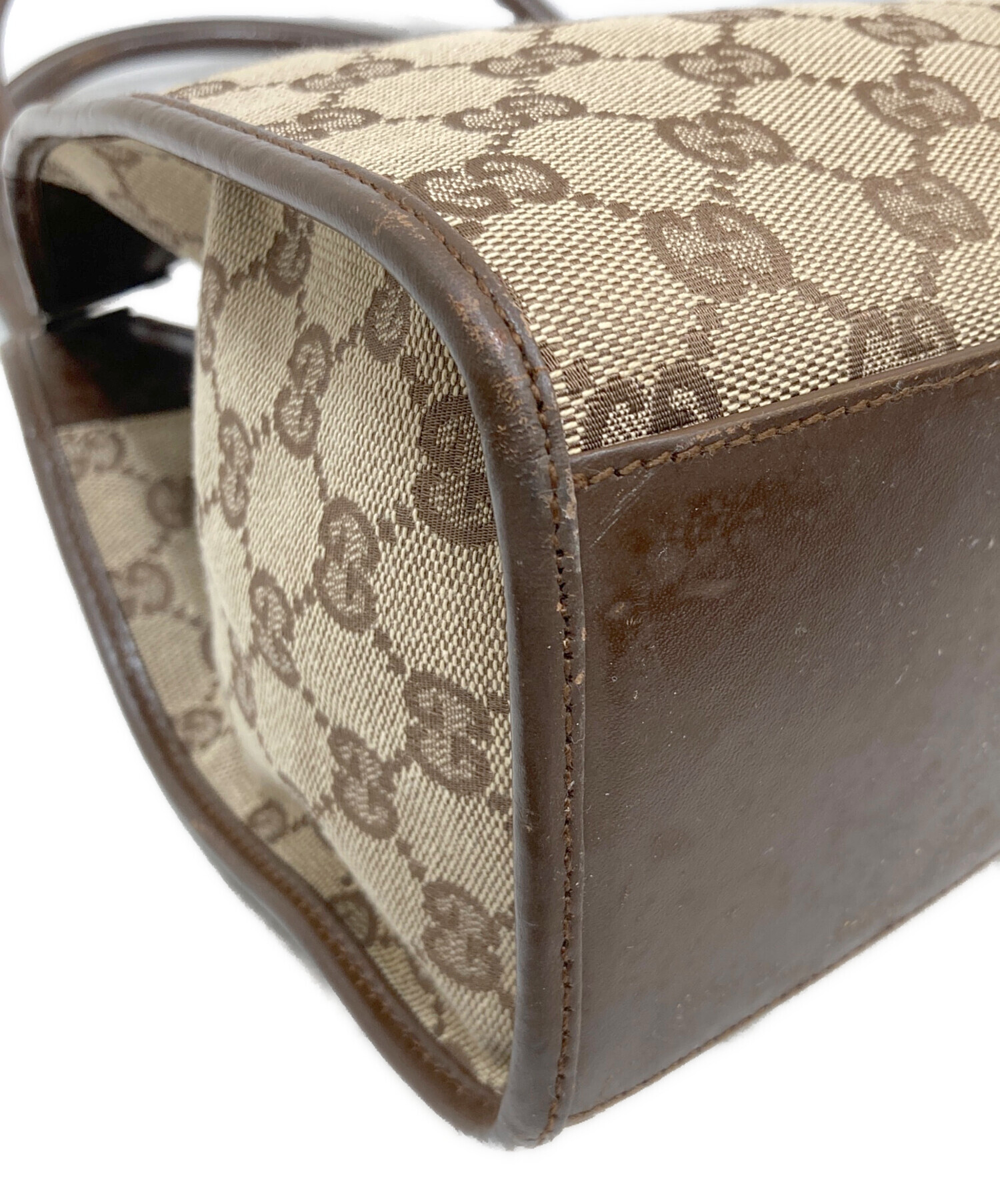 中古・古着通販】GUCCI (グッチ) GGキャンバスジャッキーハンドバッグ 