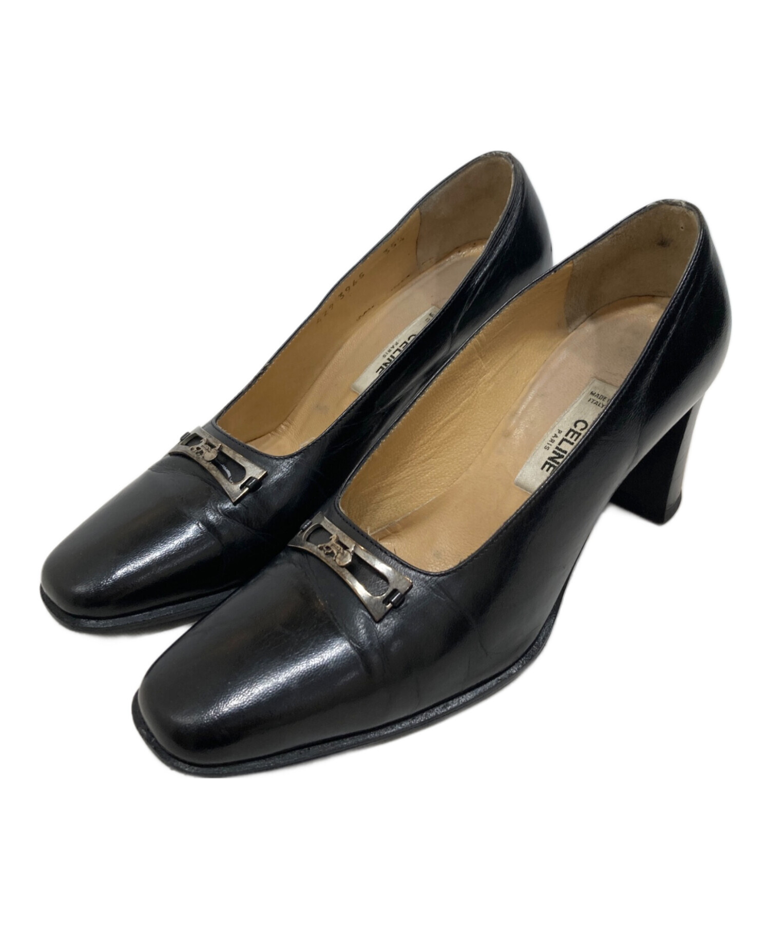 中古・古着通販】CELINE (セリーヌ) ヒールパンプス ブラック サイズ