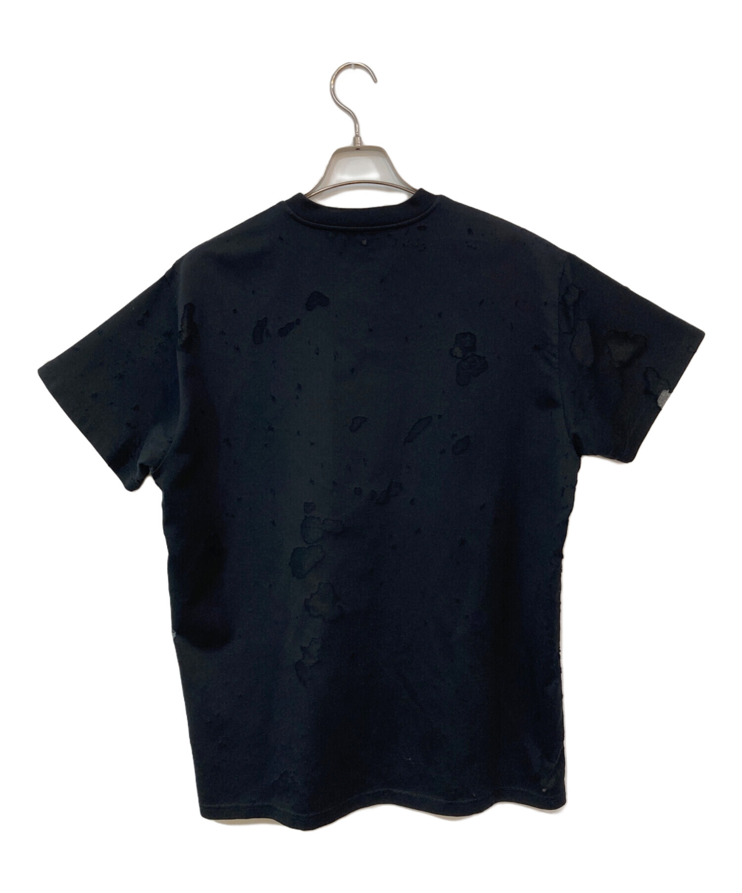 中古・古着通販】GIVENCHY (ジバンシィ) デストロイ加工ロゴtシャツ 