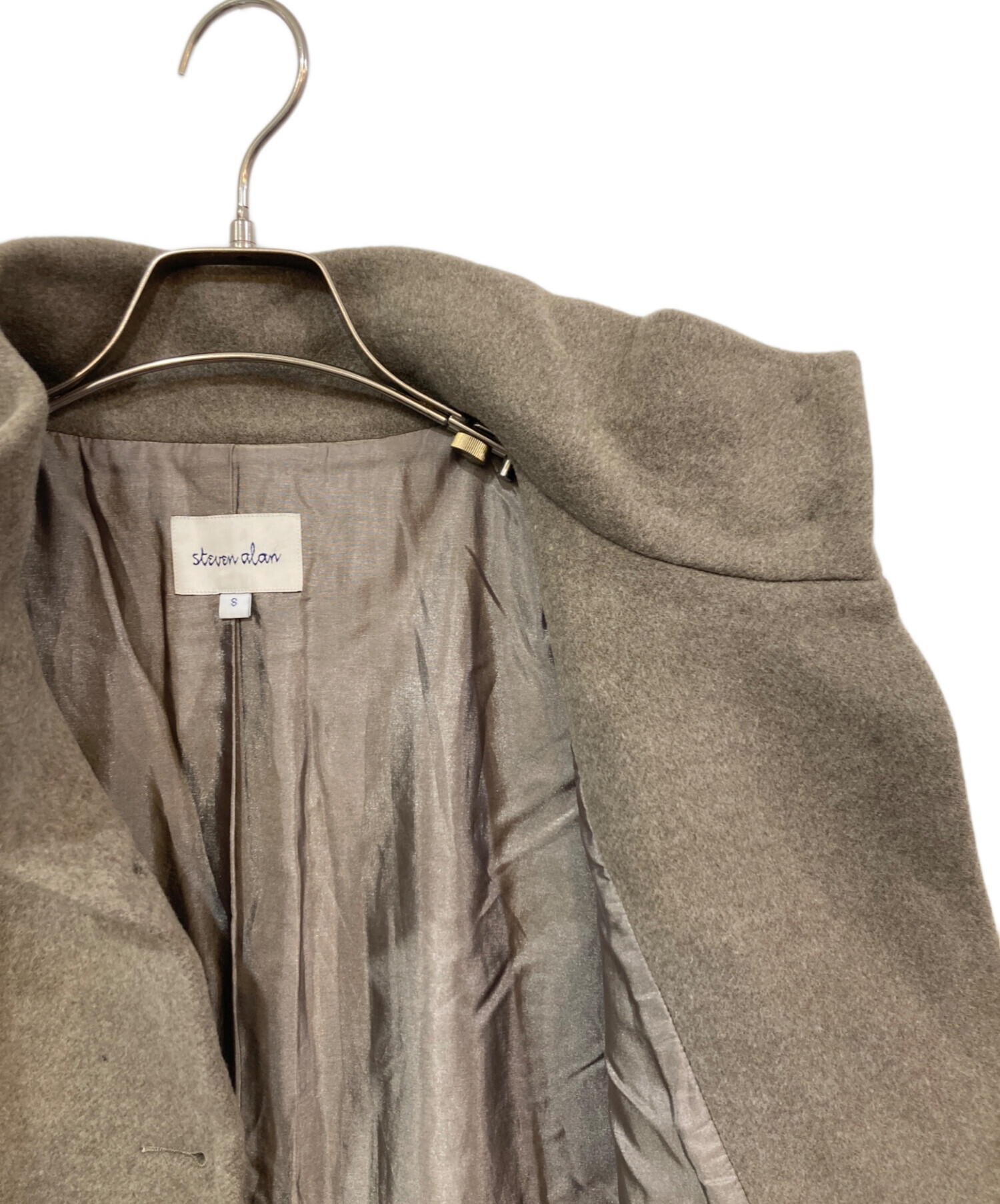＜Steven Alan＞ メルトンスタンドカラーコート 中古・古着通販】STEVEN ALAN (スティーブンアラン) MELTON STAND FALL
