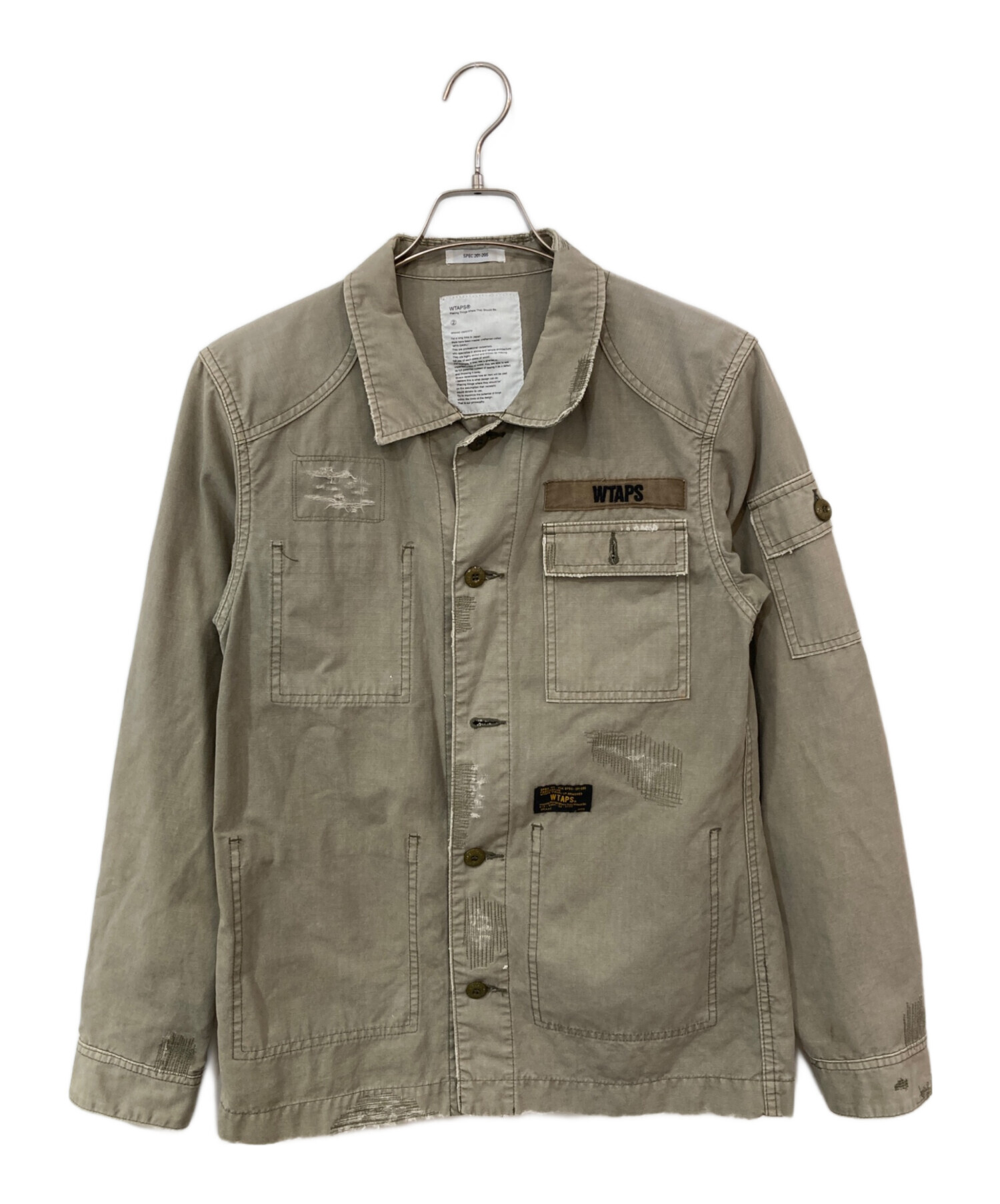 中古・古着通販】WTAPS (ダブルタップス) CROSS BORN JUNGLE LS カーキ