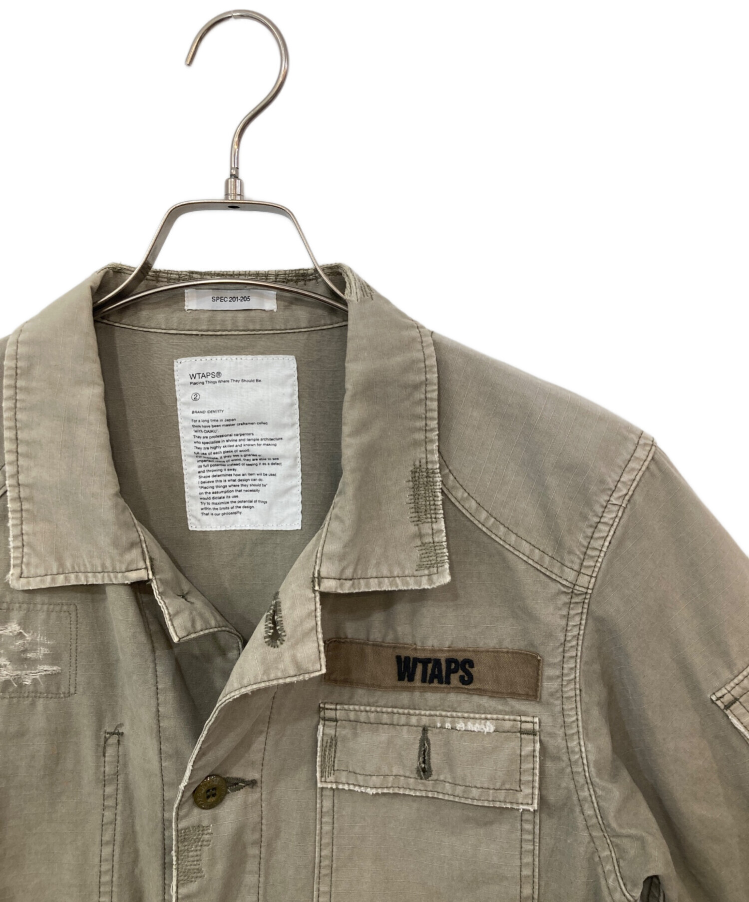 中古・古着通販】WTAPS (ダブルタップス) CROSS BORN JUNGLE LS カーキ