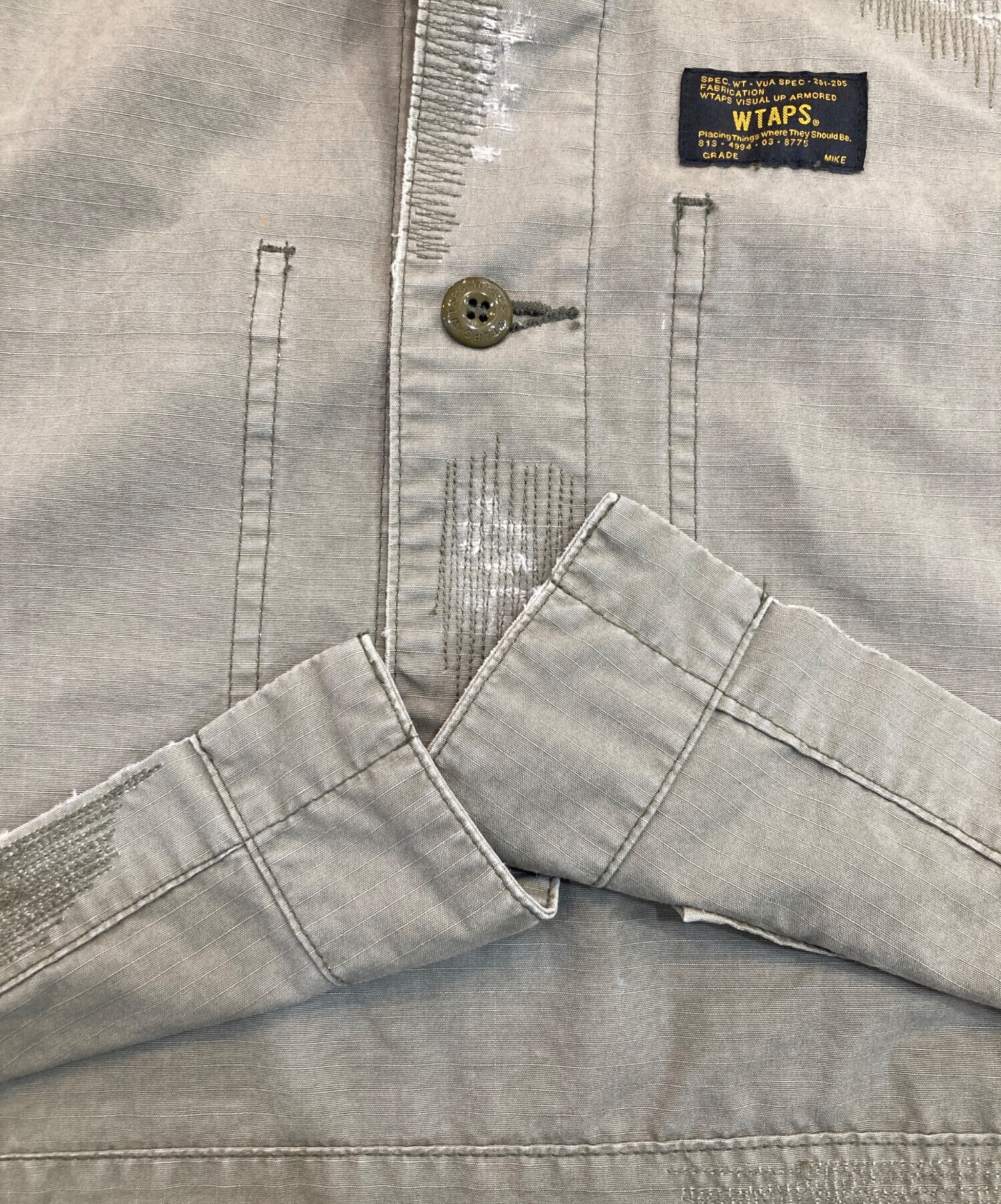 中古・古着通販】WTAPS (ダブルタップス) CROSS BORN JUNGLE LS カーキ 中古・古着通販】WTAPS (ダブルタップス) CROSS BORN JUNGLE LS カーキ