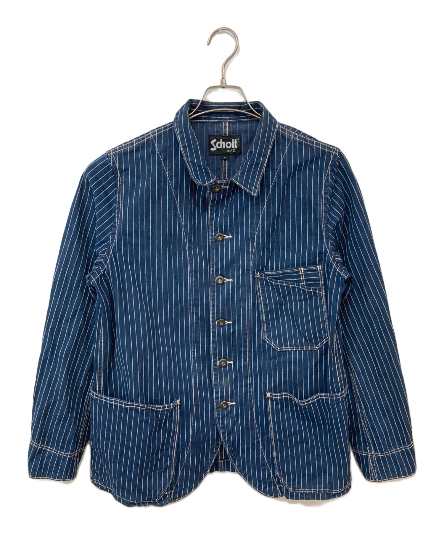 中古・古着通販】schott (ショット) オールドヒッコリー ジャケット