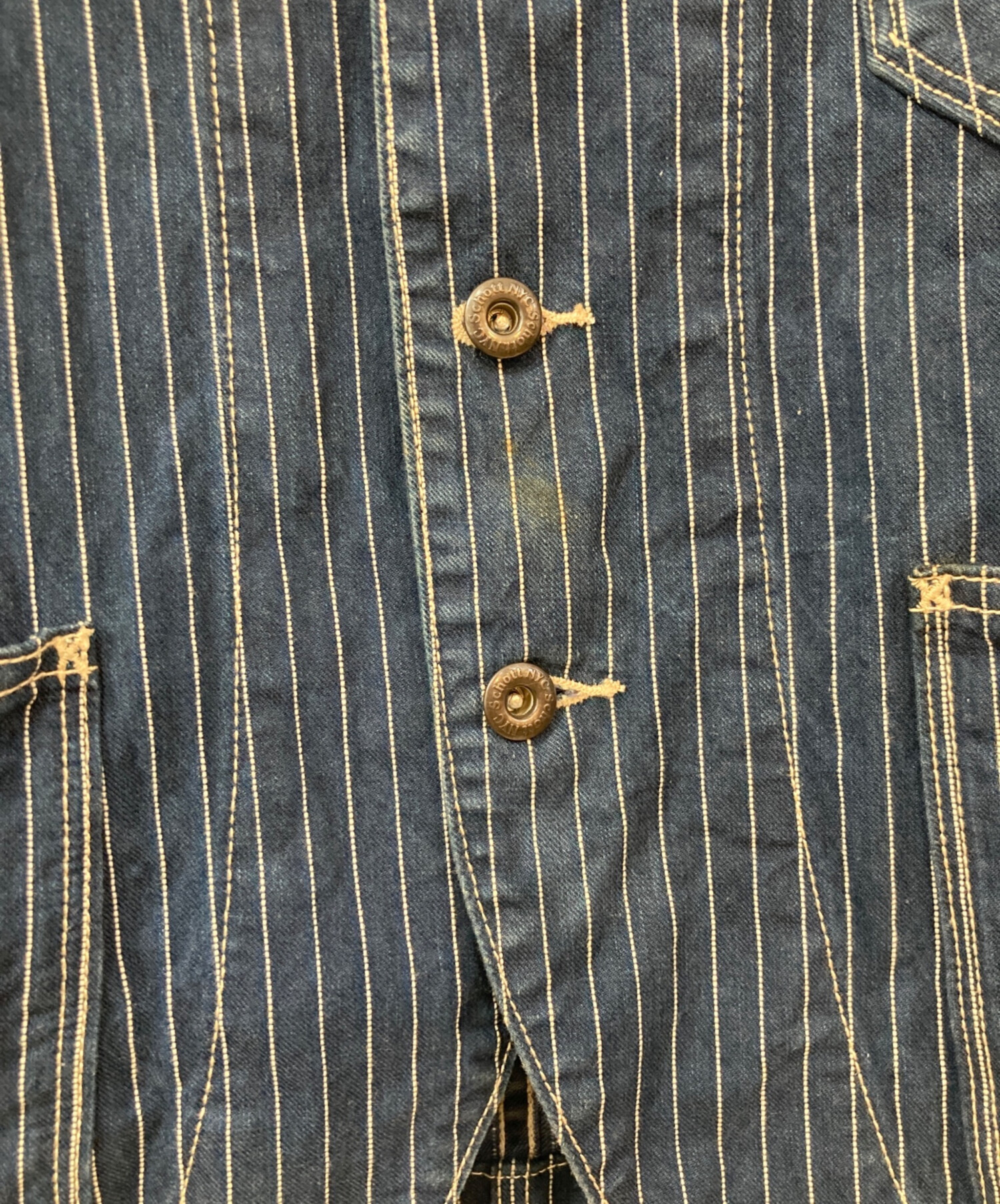 中古・古着通販】schott (ショット) オールドヒッコリー ジャケット