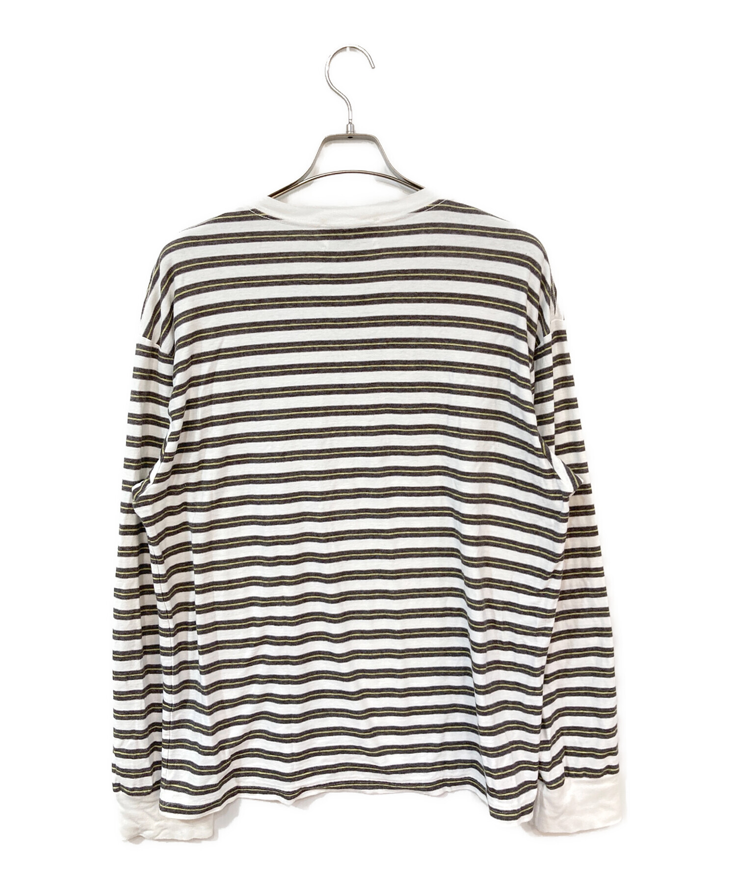 中古・古着通販】UNUSED (アンユーズド) long sleeve border t-shirt 