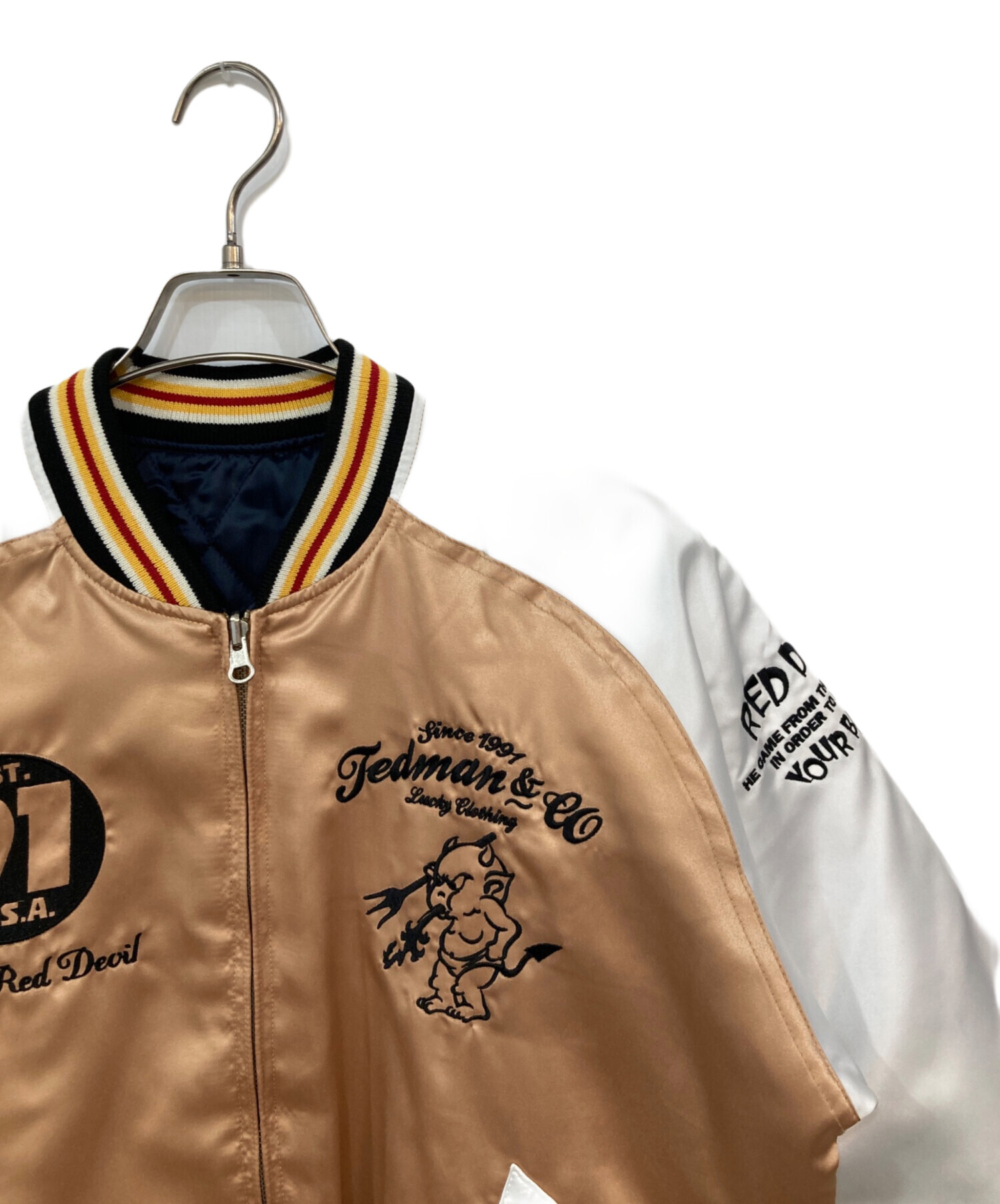 中古・古着通販】TED COMPANY (テッドカンパニー) スカジャン ホワイト