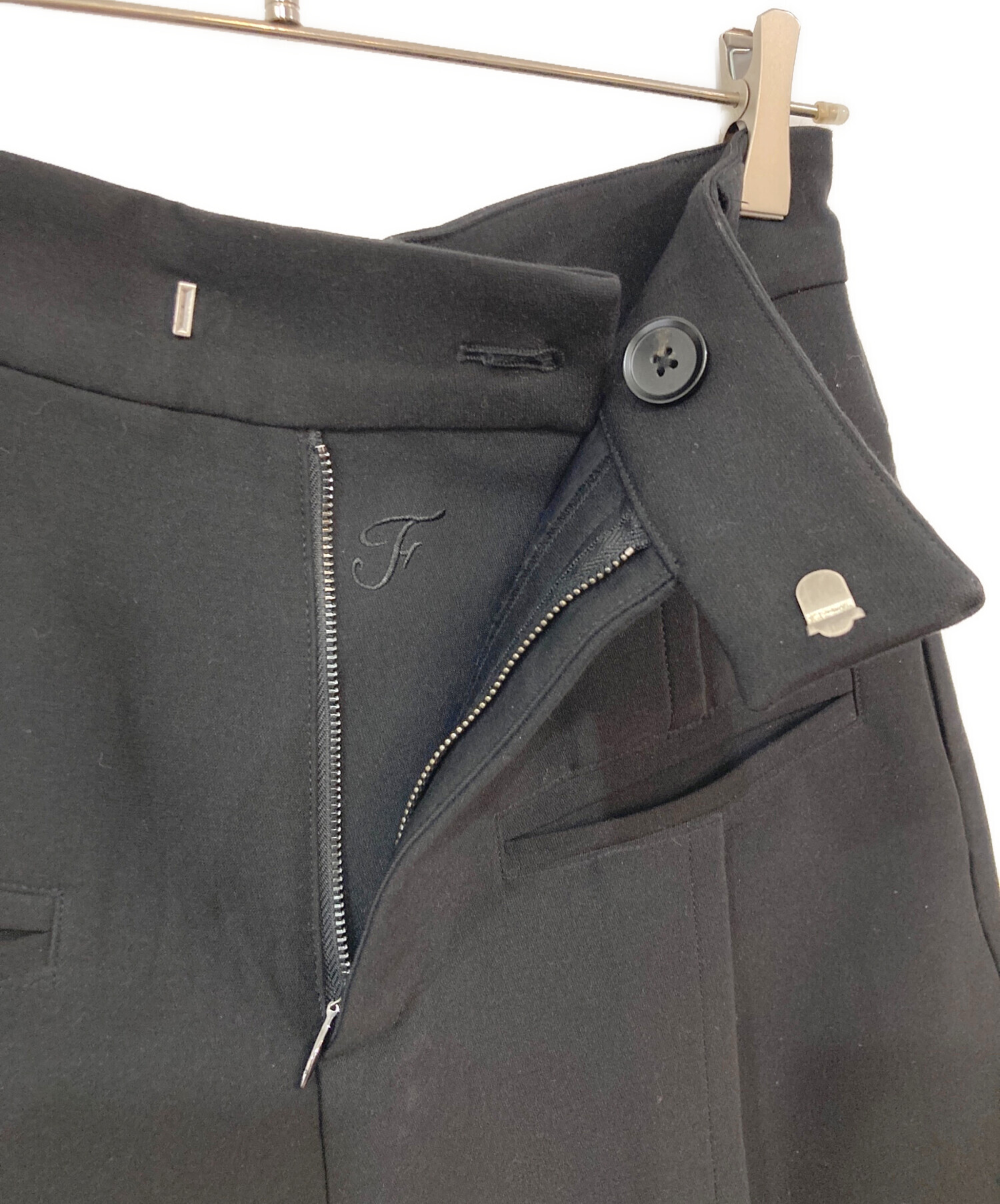 翌日発送 Fax Copy Express ブラック ワイドパンツ ハイウエスト Fax Copy Express * - 【残りわずか】Red Stitch Straight Jeans