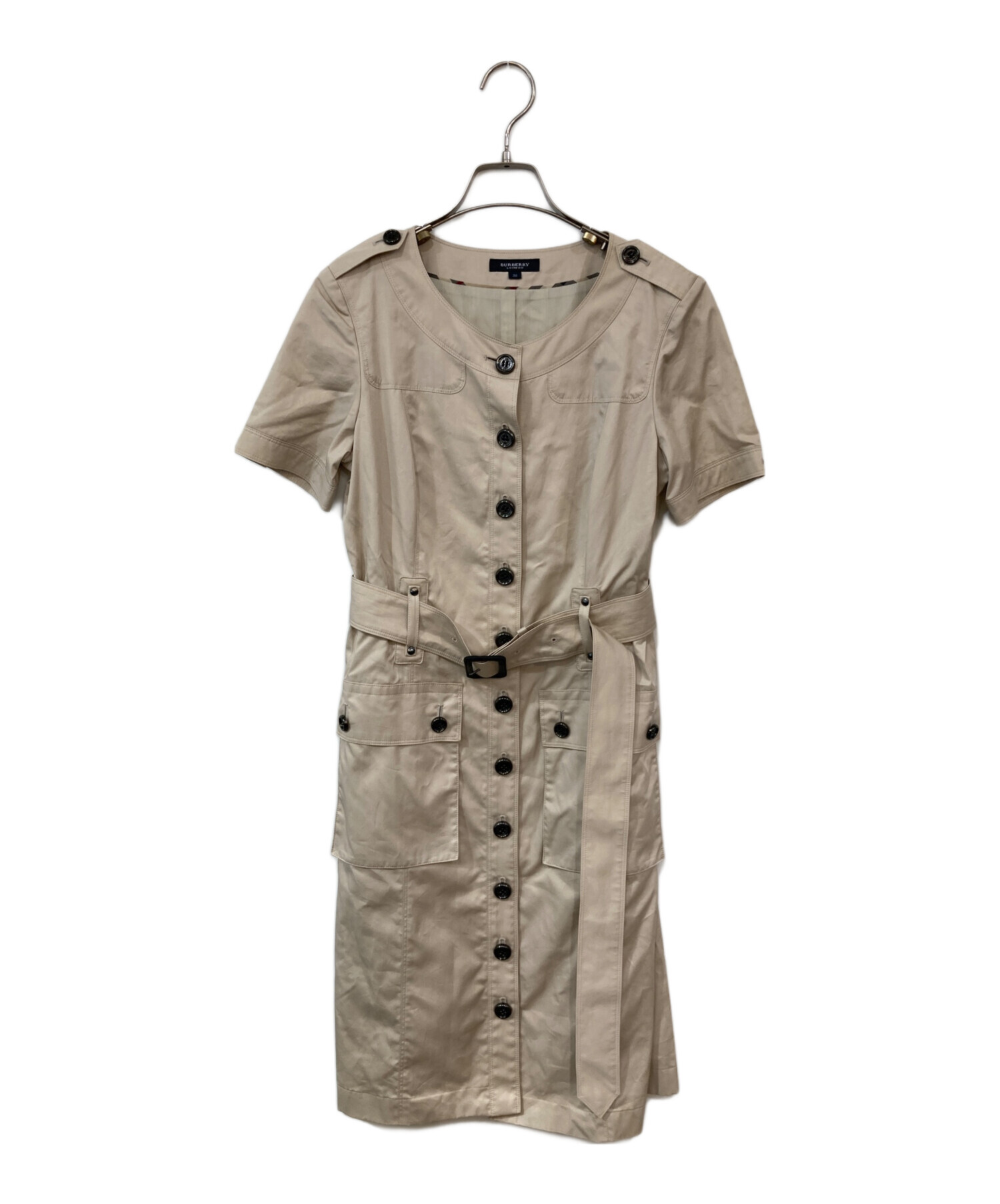 【未使用品】Burberryの半袖トレンチコートワンピース 中古・古着通販】BURBERRY LONDON (バーバリーロンドン) トレンチ