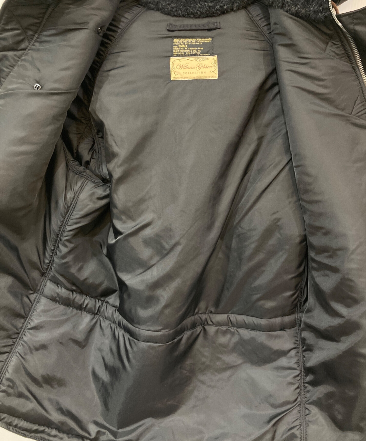 バズリクソンズ　William Gibson N3-B S BR11181 中古・古着通販】BUZZ RICKSON'S (バズリクソンズ) WILLIAM GIBSON N3B