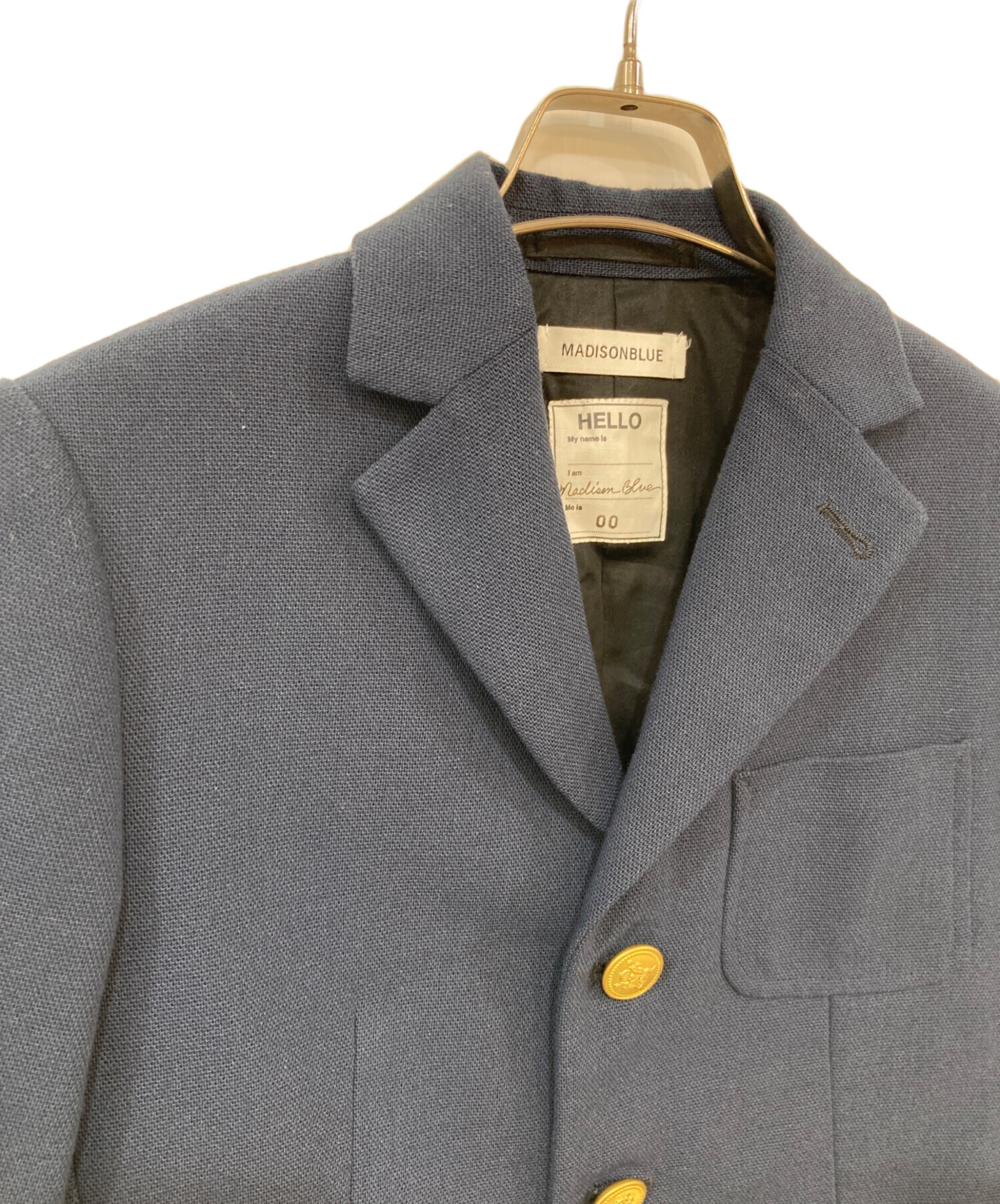 中古・古着通販】MADISON BLUE (マディソンブルー) S3B BLAZER HOPSUCK