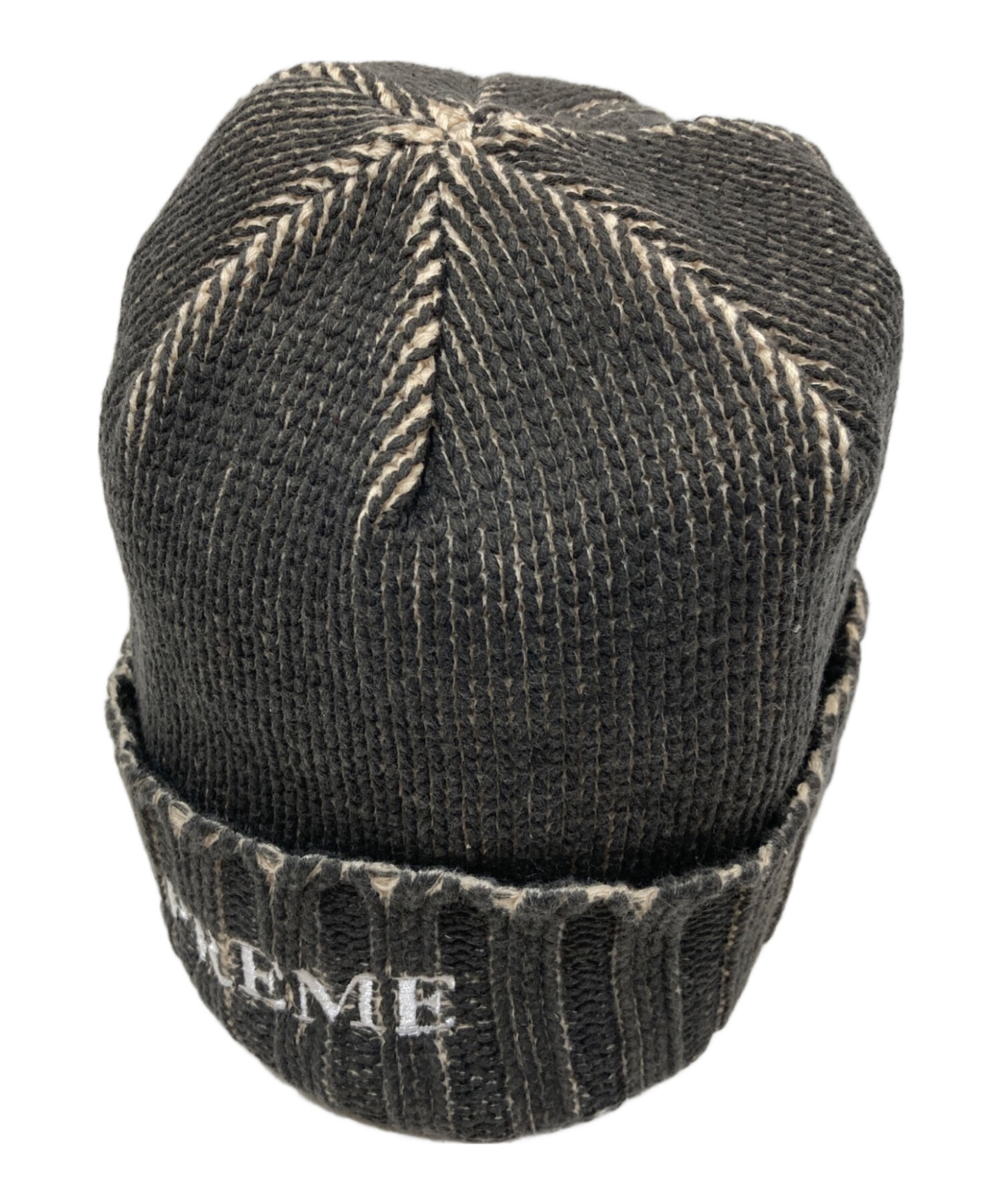 シュプリーム Supreme Overprint Beanie BLACK 中古・古着通販】SUPREME (シュプリーム) OVERPRINT BEANIE/オーバー