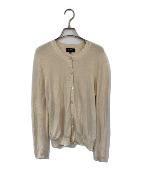 中古・古着通販】A.P.C. (アーペーセー) ニットカーディガン ベージュ