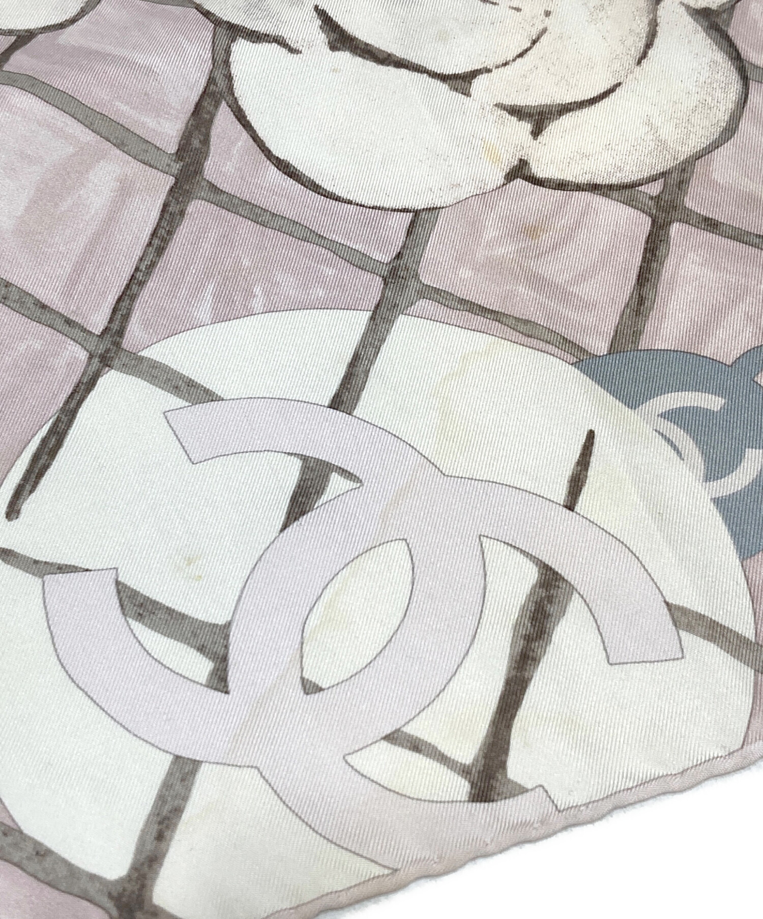 中古・古着通販】CHANEL (シャネル) ココマークカメリアシルクスカーフ