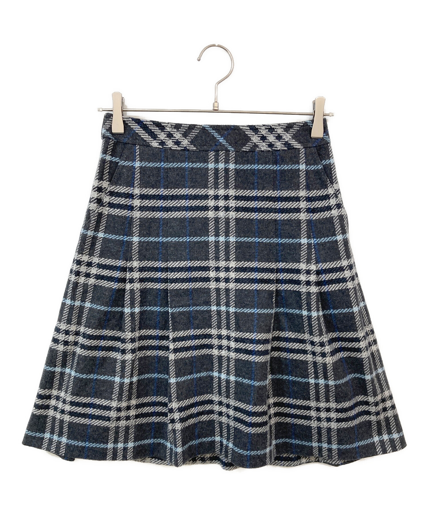 BURBERRY BLUE LABEL ☆チェック柄 巻きスカート 36 バーバリーブルー