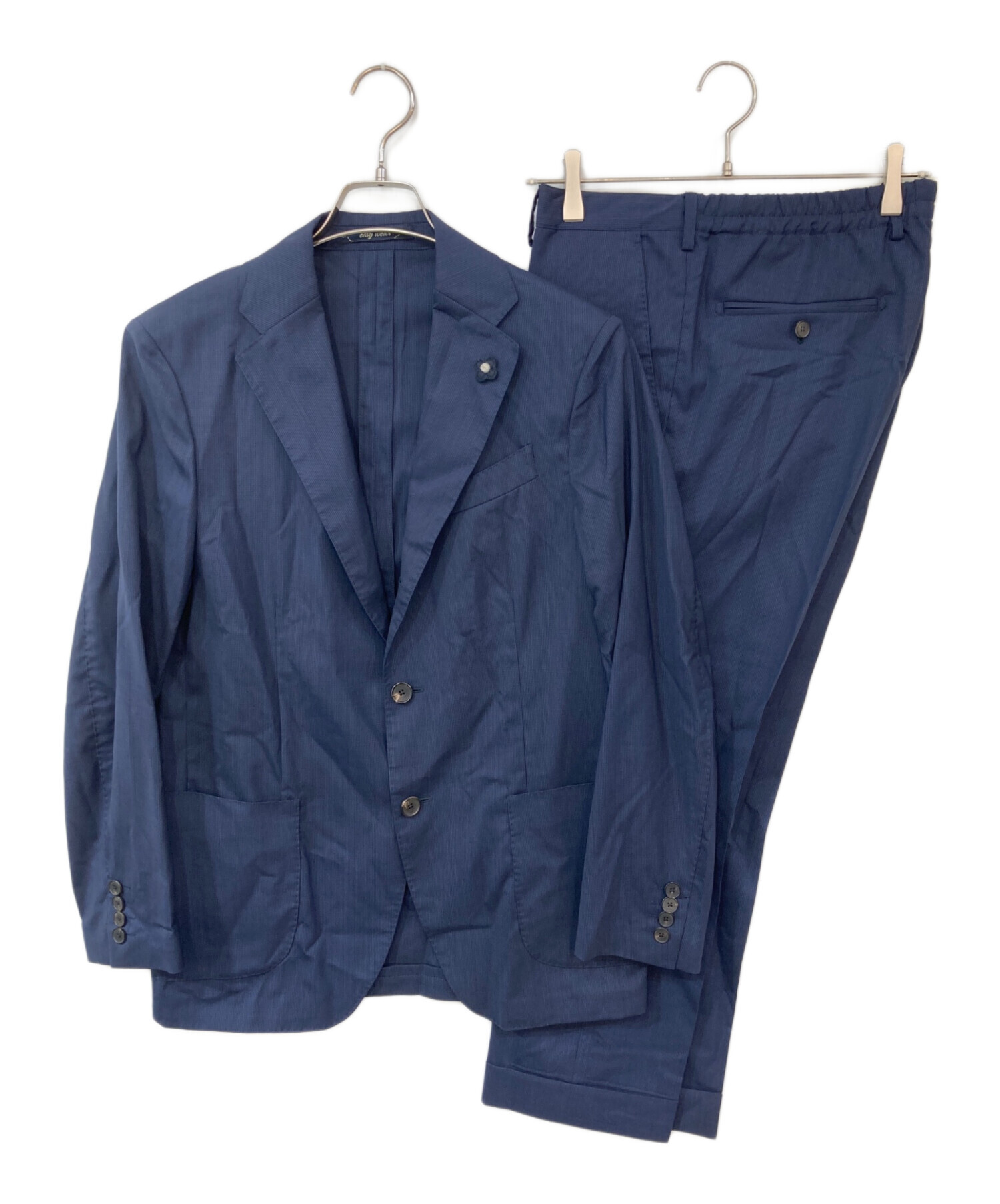 LARDINI easy wear ネイビー スーツ サイズ48 【公式通販】