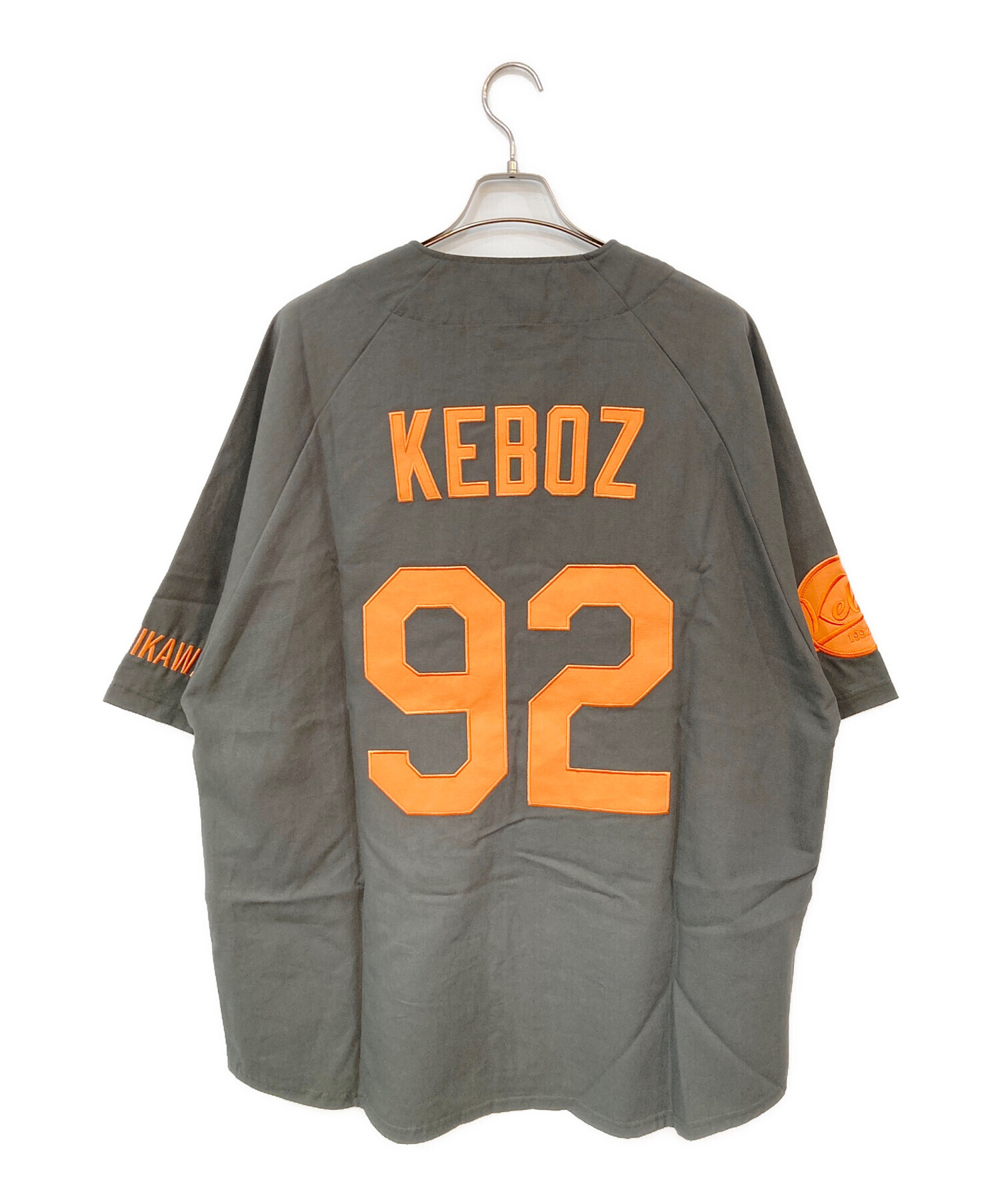 【未使用】Keboz ケボズ ゲームシャツ ベースボールシャツ 中古・古着通販】KEBOZ (ケボズ) ベースボールシャツ グレー サイズ