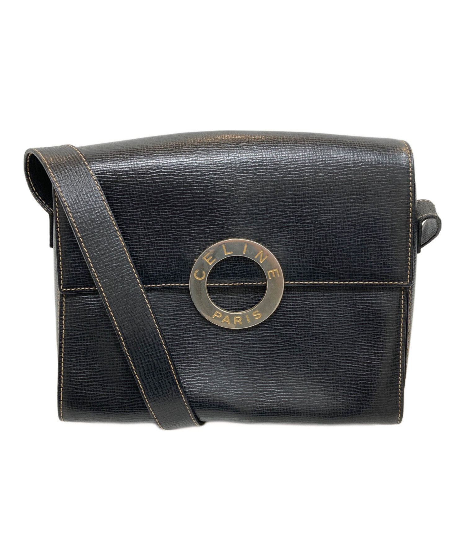 中古・古着通販】CELINE (セリーヌ) サークルロゴショルダーバッグ 