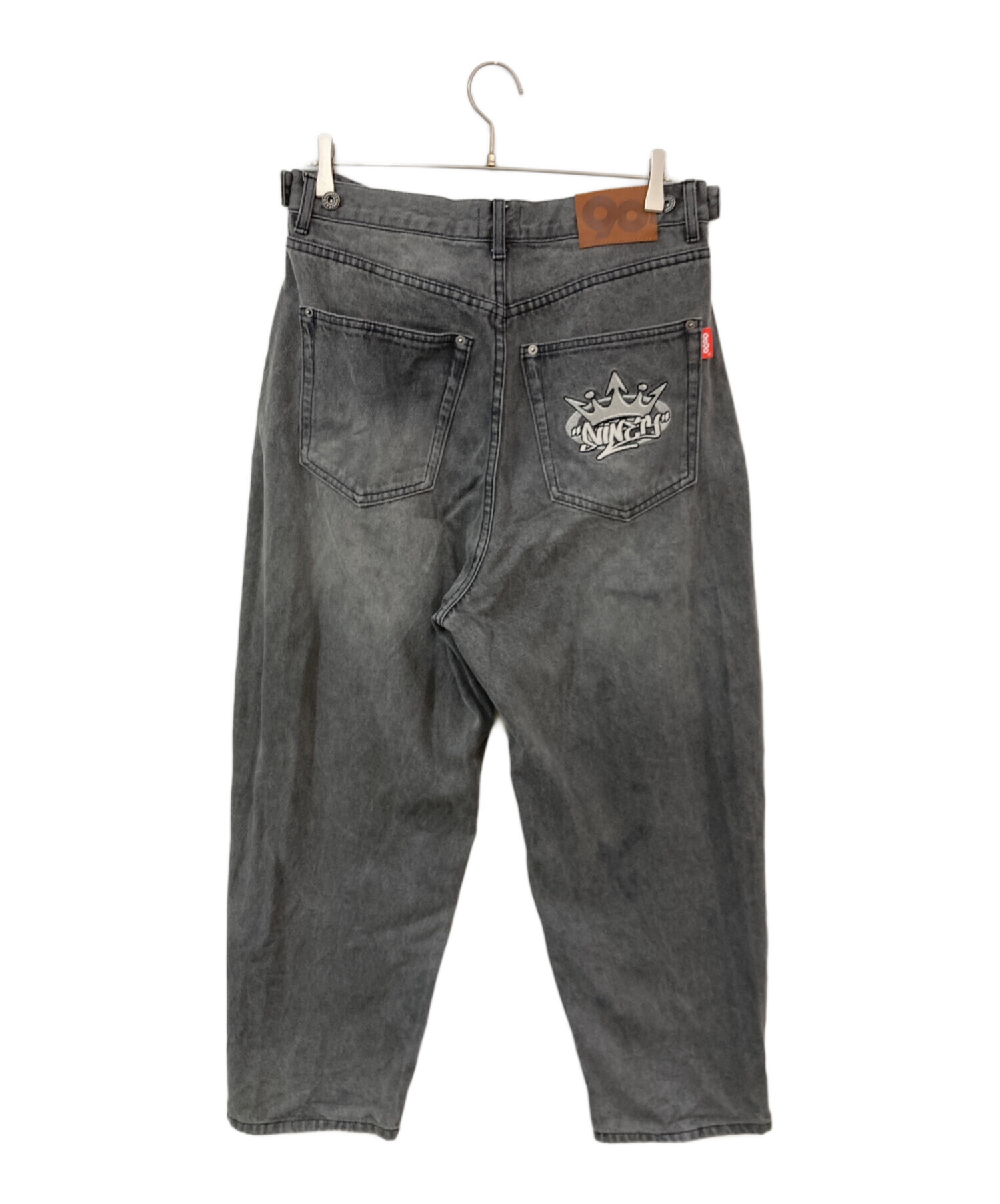中古・古着通販】9090 (9090) King Logo Wide Tuck Denim Pants/キング