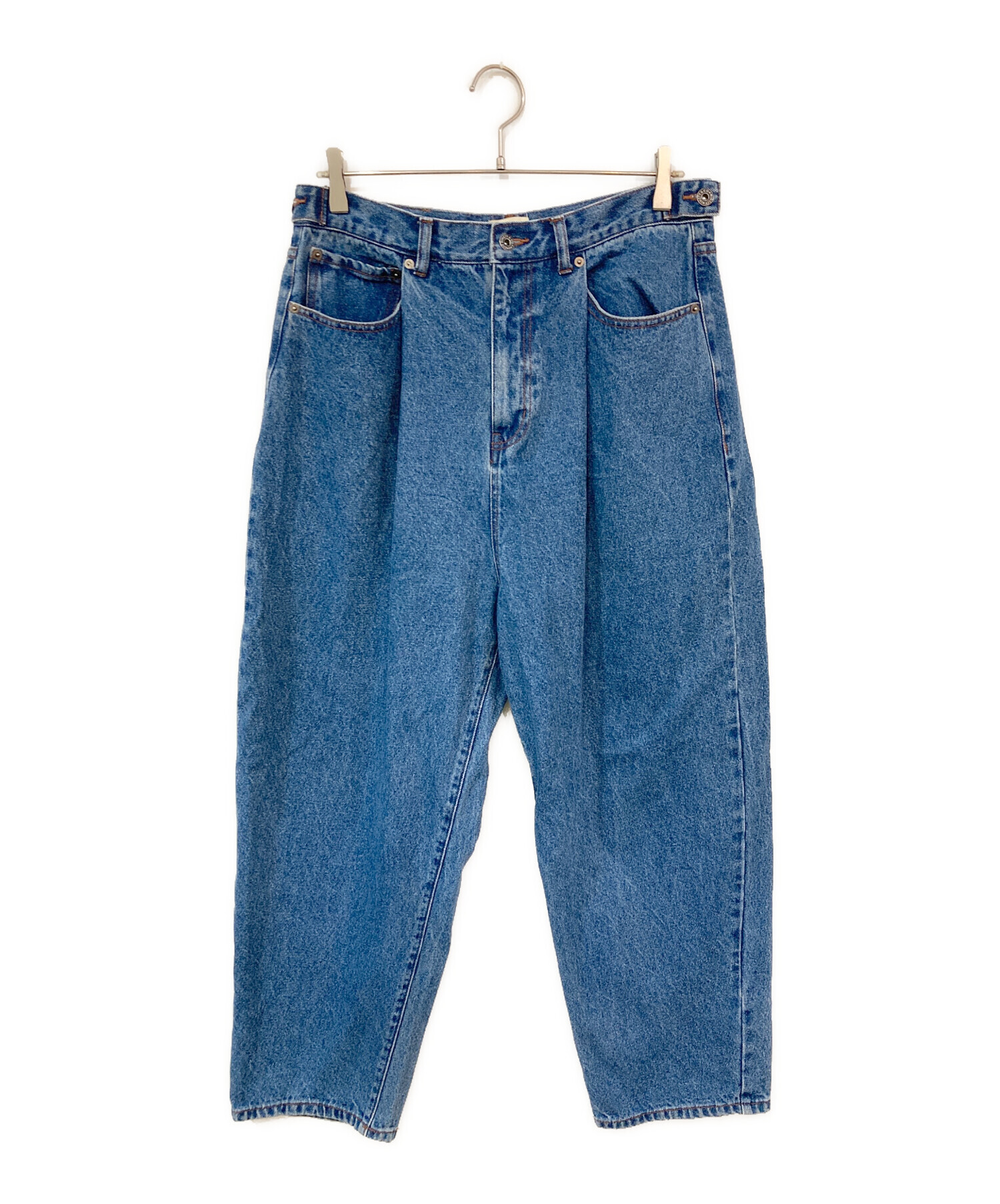 中古・古着通販】9090 (9090) King Logo Wide Tuck Denim Pants/キング 中古・古着通販】9090 (9090) King Logo Wide Tuck Denim Pants/キング