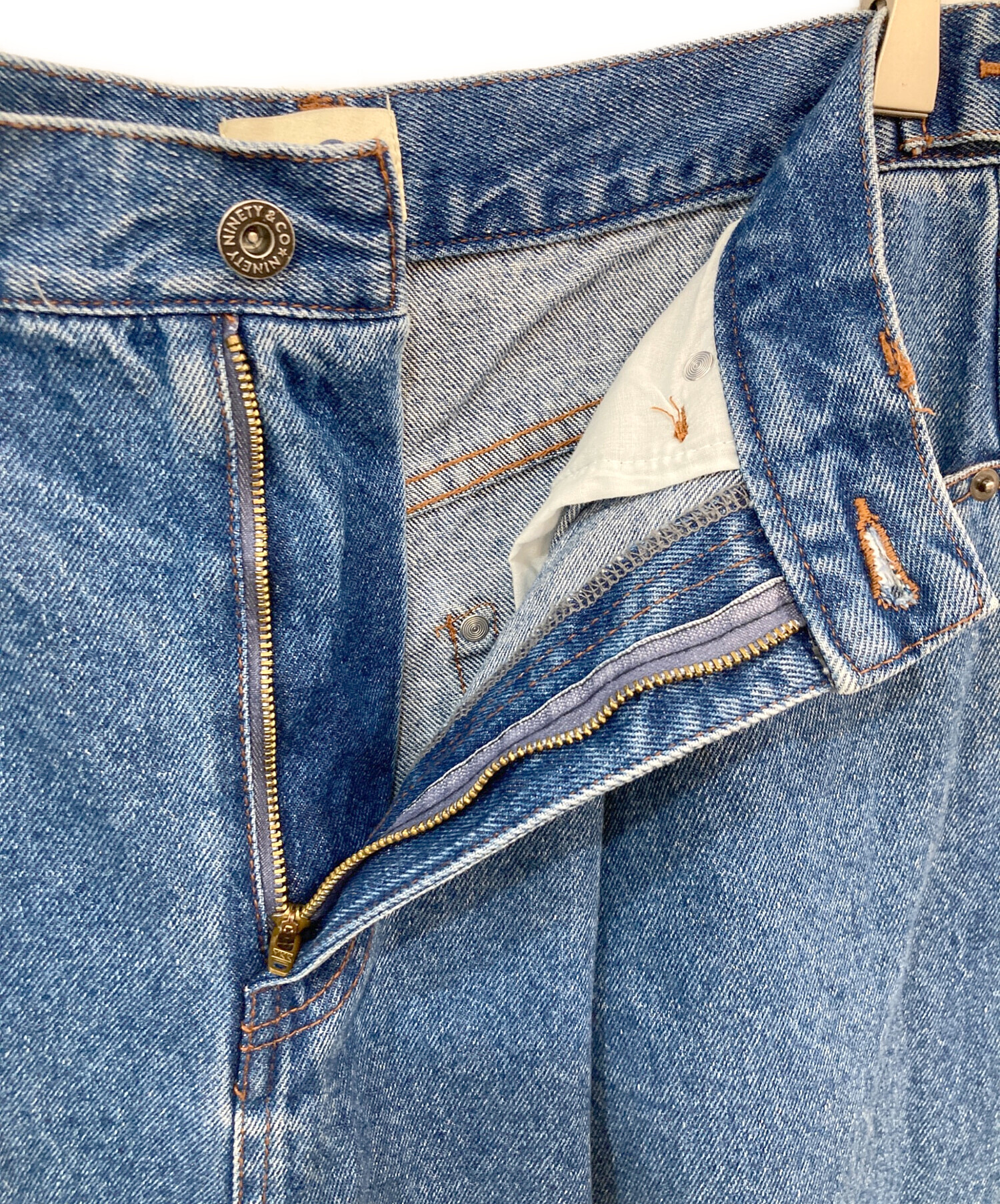 中古・古着通販】9090 (9090) King Logo Wide Tuck Denim Pants/キング