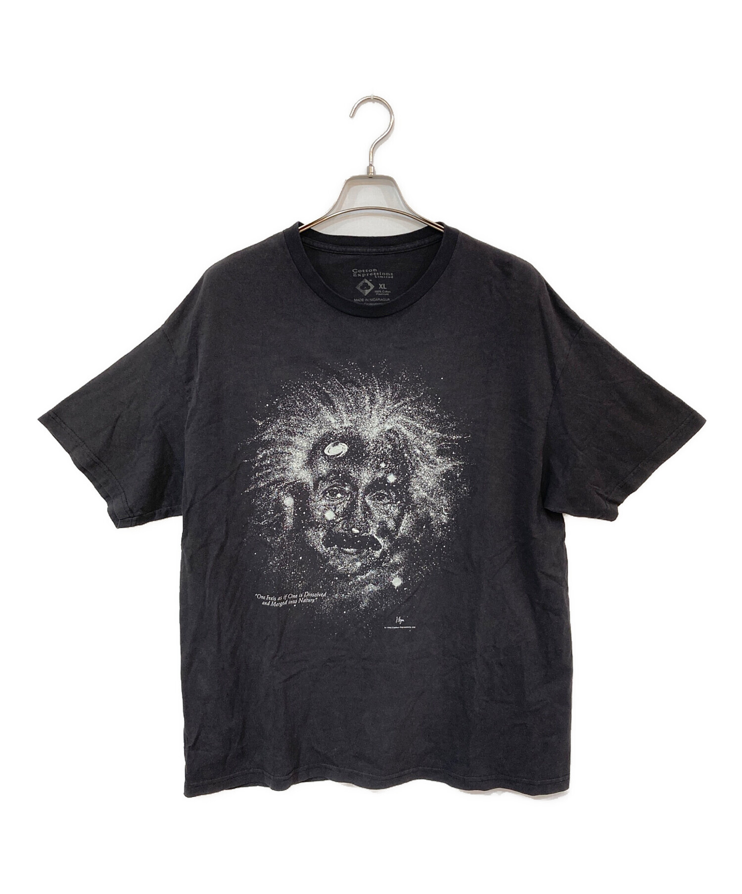 中古・古着通販】USED (ユーズド) プリントTシャツ フェードブラック