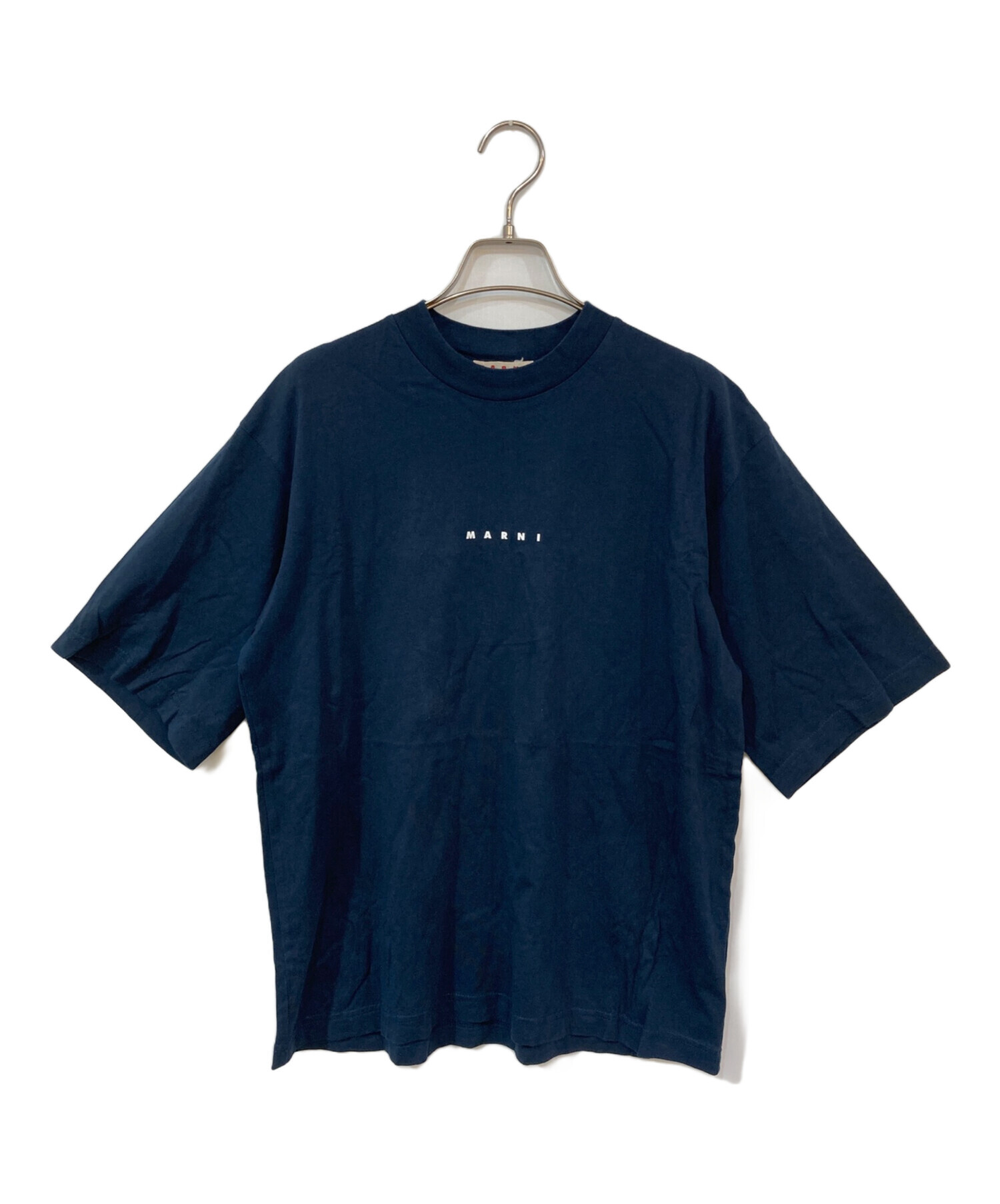 中古・古着通販】MARNI (マルニ) ロゴtシャツ ネイビー サイズ:38 