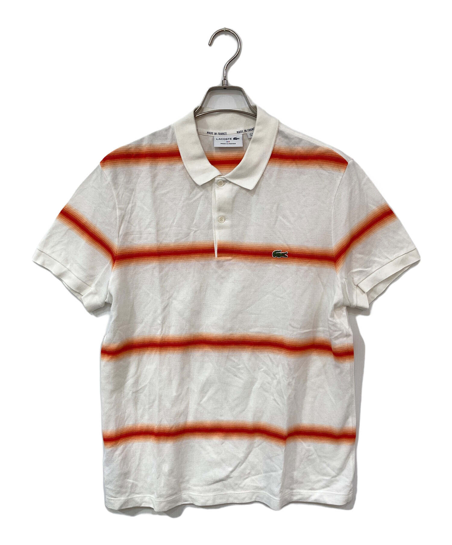 中古・古着通販】LACOSTE (ラコステ) ポロシャツ ホワイト サイズ:US L 