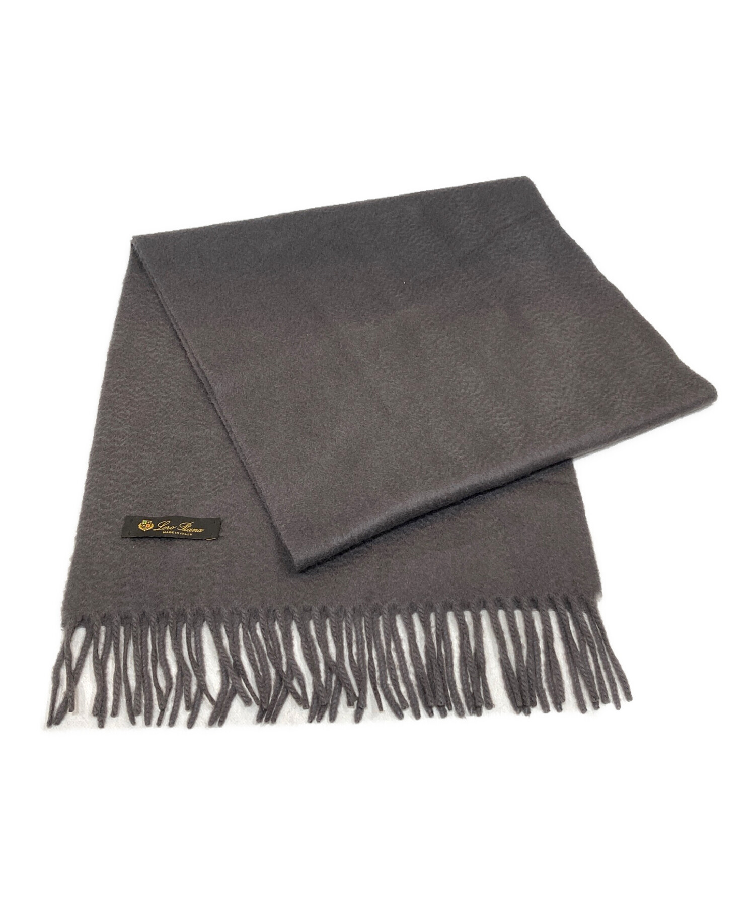 中古・古着通販】LORO PIANA (ロロピアーナ) カシミヤマフラー グレー