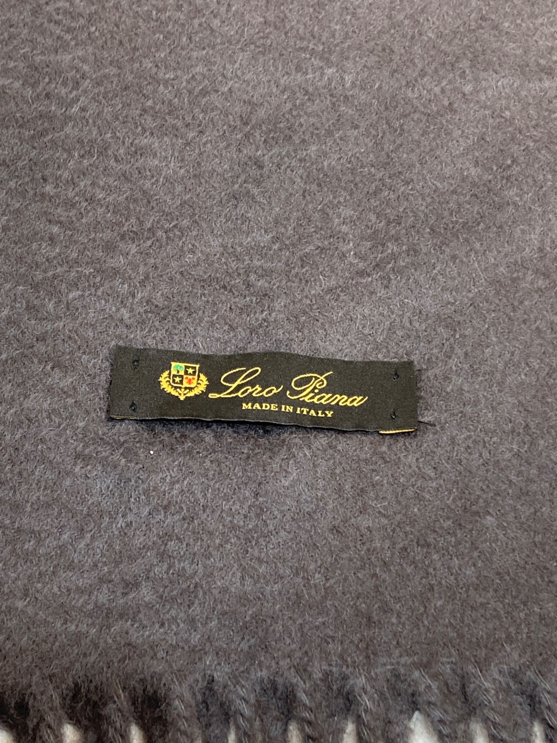 中古・古着通販】LORO PIANA (ロロピアーナ) カシミヤマフラー グレー