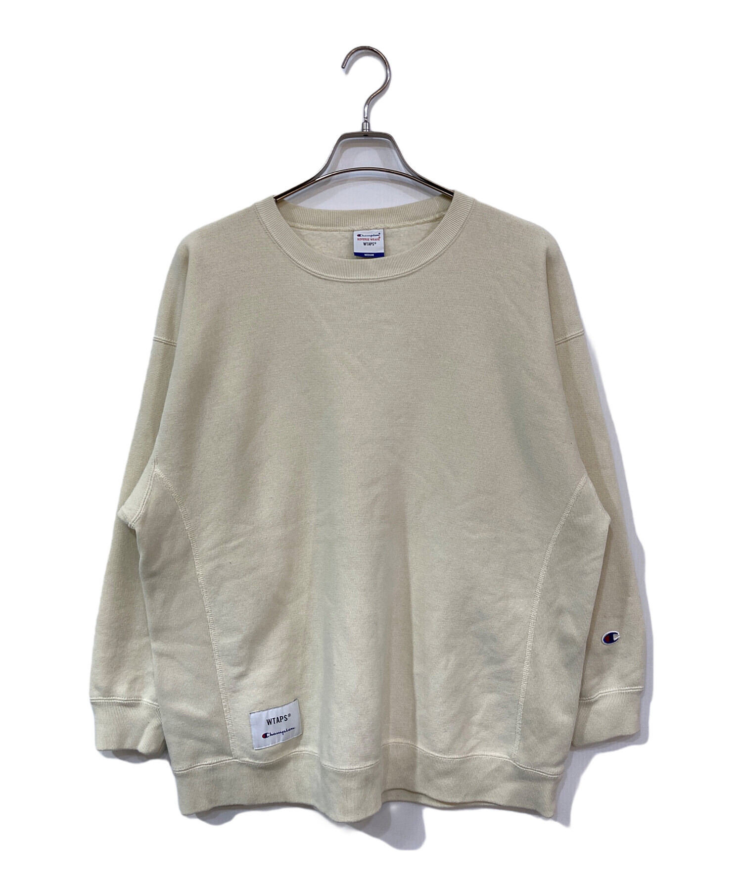WTAPS Champion Reverse Weave スウェット ベージュ 中古・古着通販】Champion (チャンピオン) WTAPS (ダブルタップス