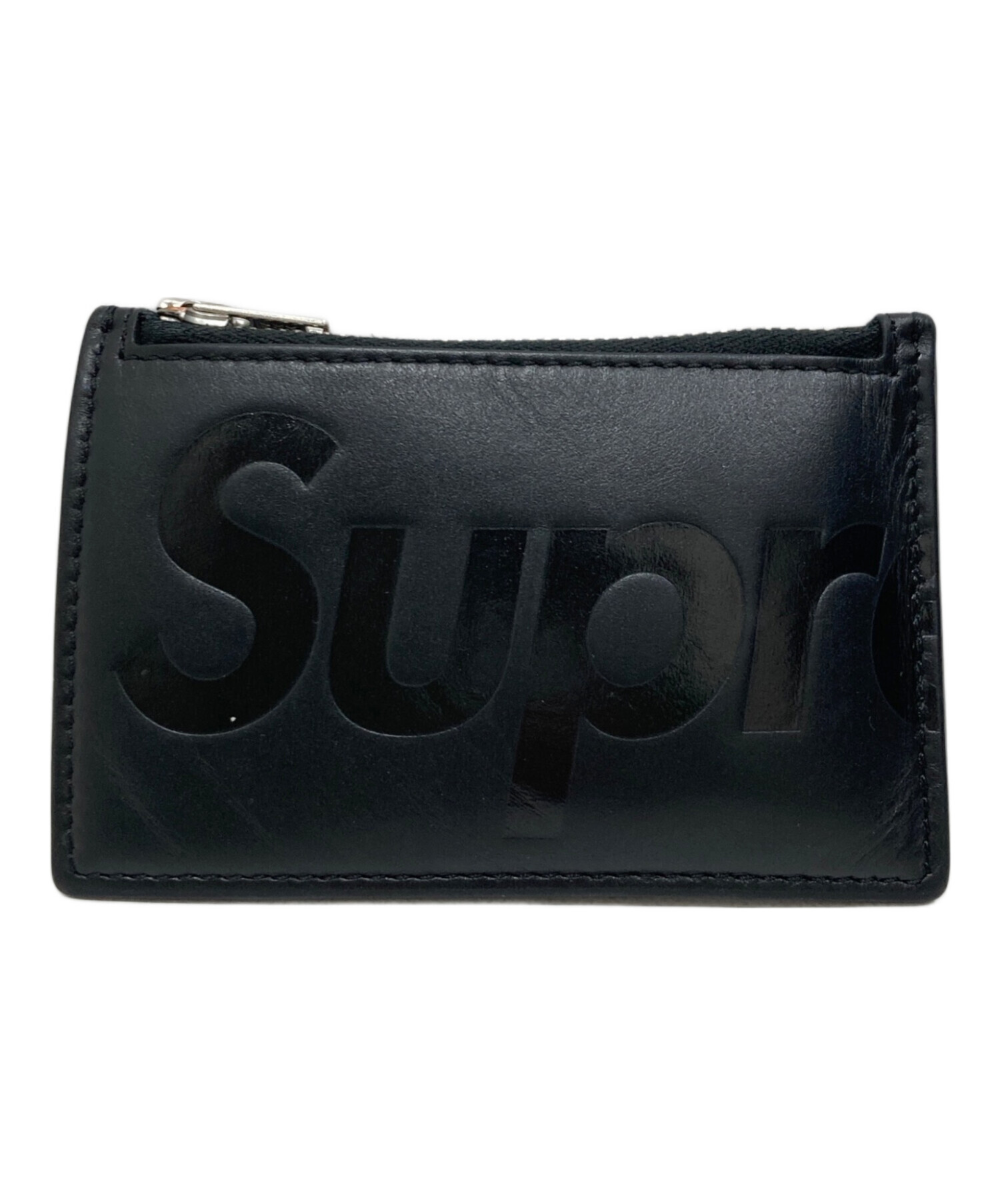中古・古着通販】SUPREME (シュプリーム) Leather Zip Card Holder
