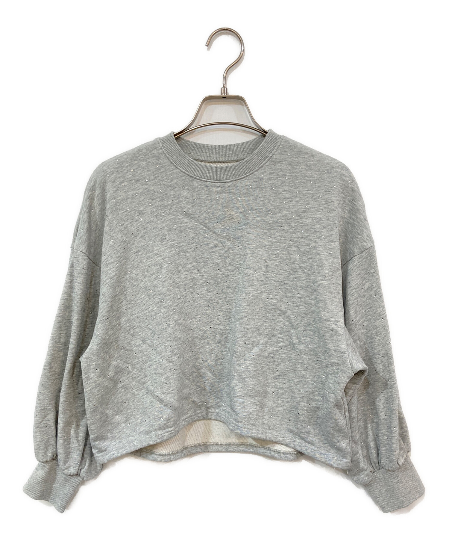 中古・古着通販】Ameri (アメリ) GLOSSY SWEAT SET UP DRESS グレー 
