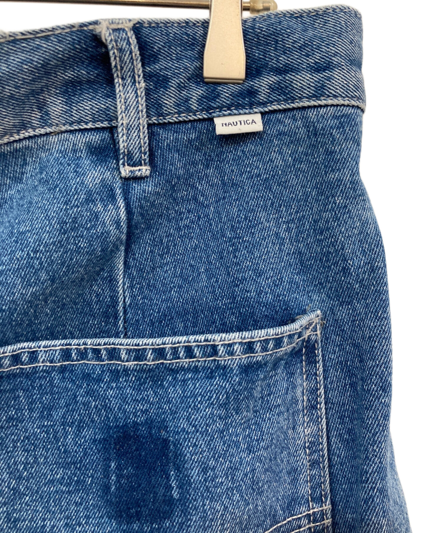 極太90s nautica ダブルニーバギーカーゴパンツ ヴィンテージ 厚手 NAUTICA/ヴィンテージ加工 バギーシルエット デニムパンツ｜Daytona