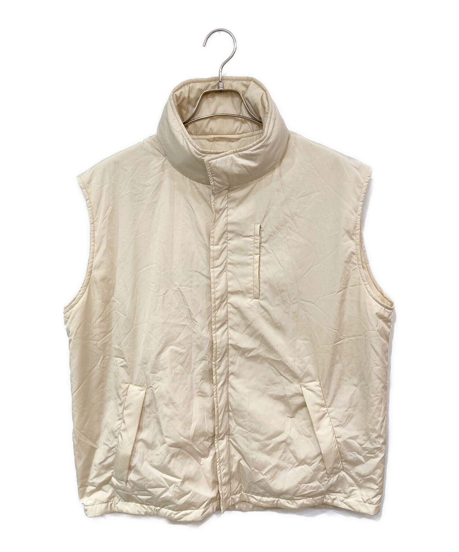 中古・古着通販】JIL SANDER (ジルサンダー) ナイロンベスト ベージュ 