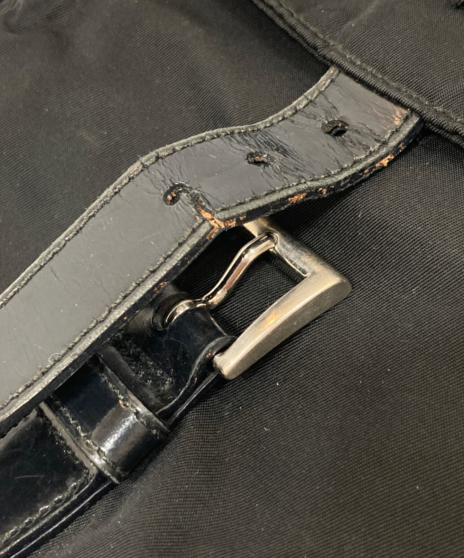 中古・古着通販】PRADA (プラダ) NERO ナイロン メッセンジャーバッグ 