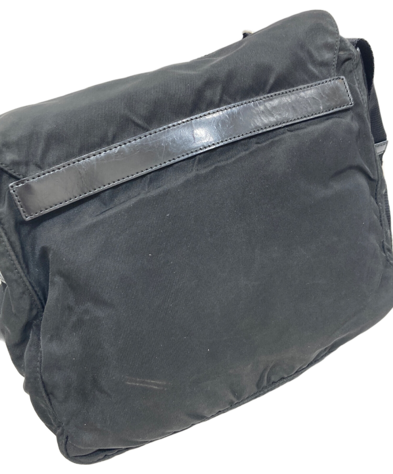 中古・古着通販】PRADA (プラダ) NERO ナイロン メッセンジャーバッグ 