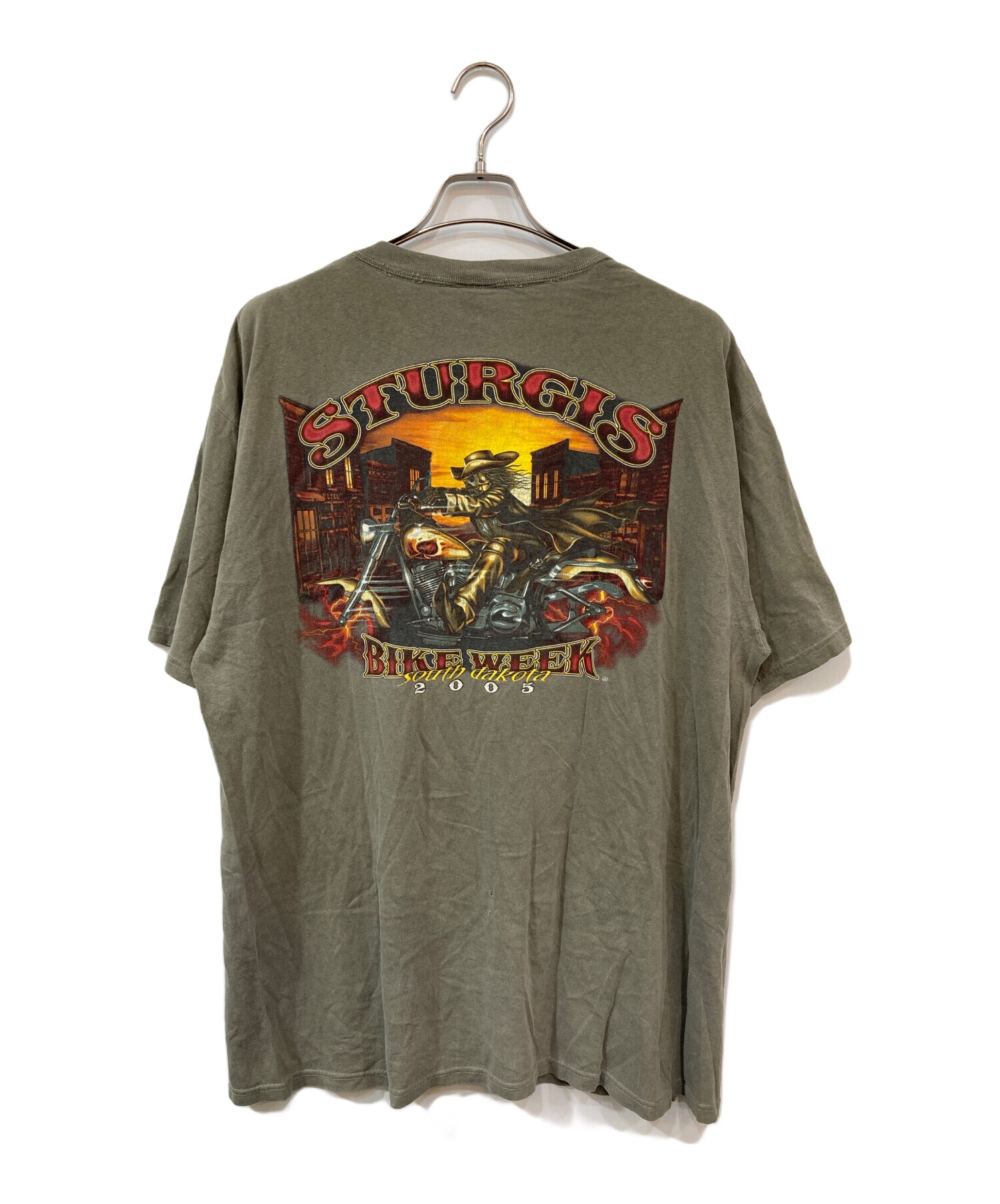 【中古】Delta 中古・古着通販】DELTA (デルタ) プリントTシャツ グレー サイズ:XL