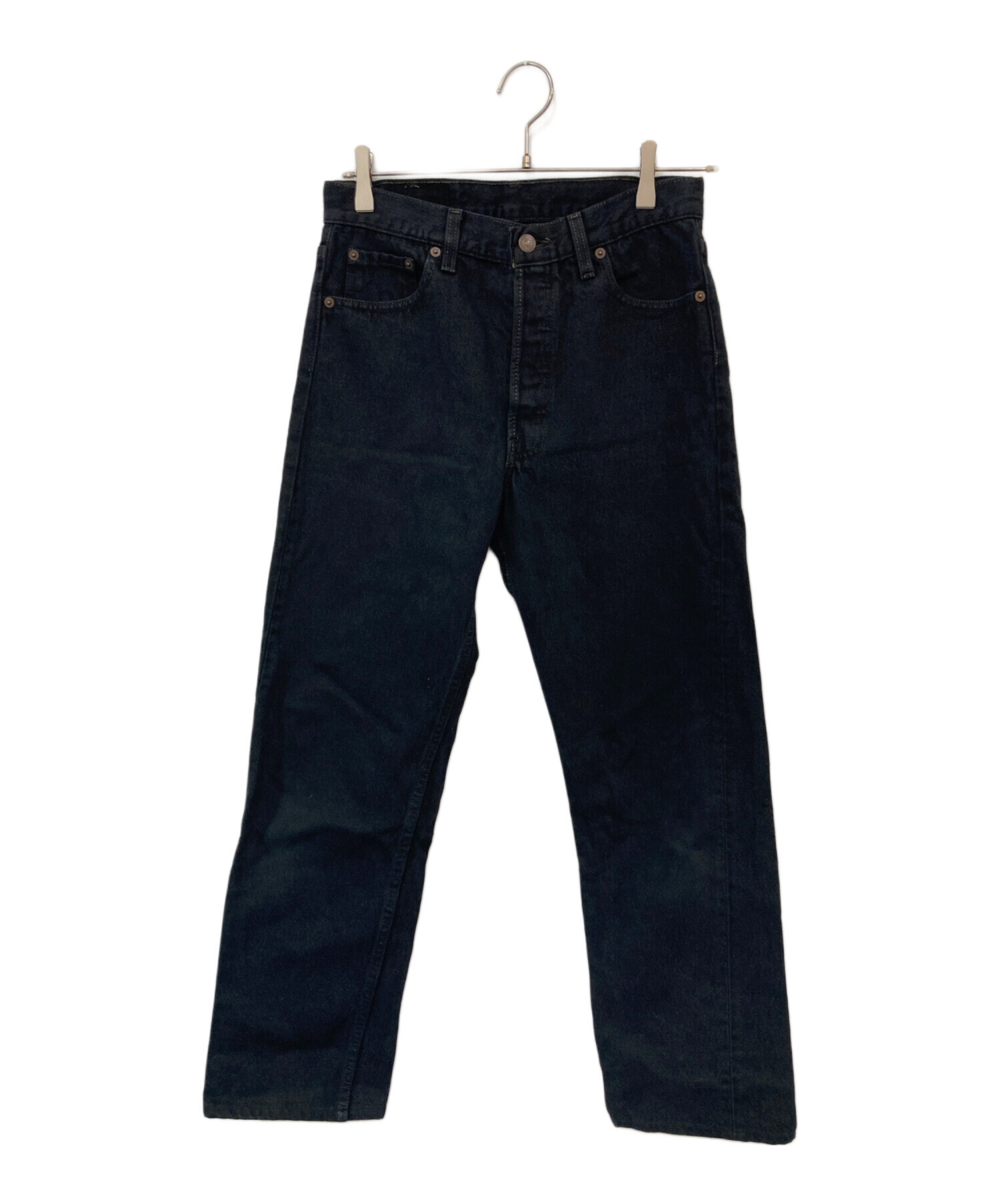中古・古着通販】LEVI'S (リーバイス) 501後染めブラックデニムパンツ