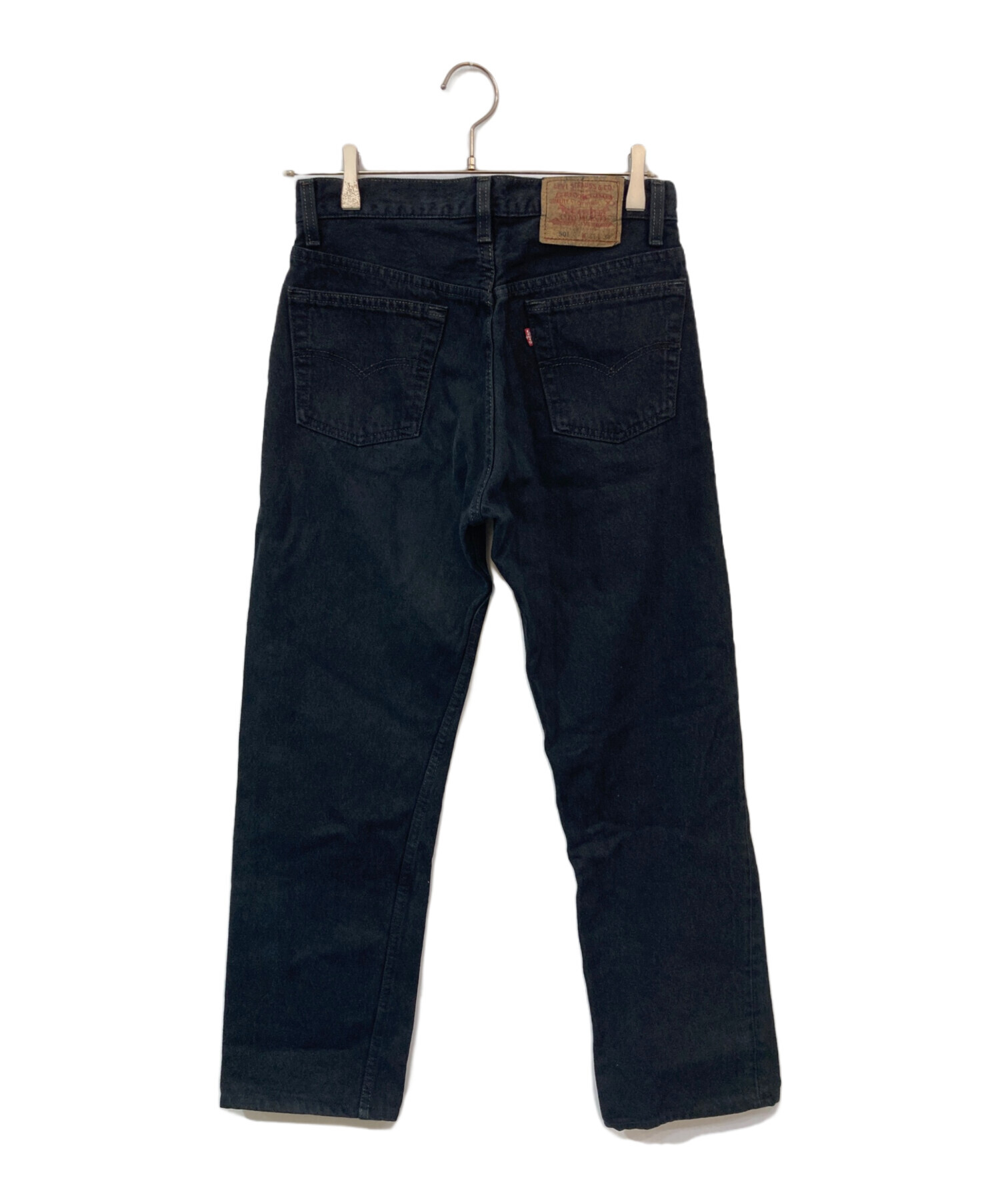 中古・古着通販】LEVI'S (リーバイス) 501後染めブラックデニムパンツ