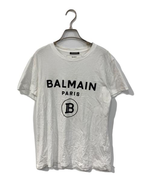 中古・古着通販】BALMAIN (バルマン) logo print T-shirt ホワイト